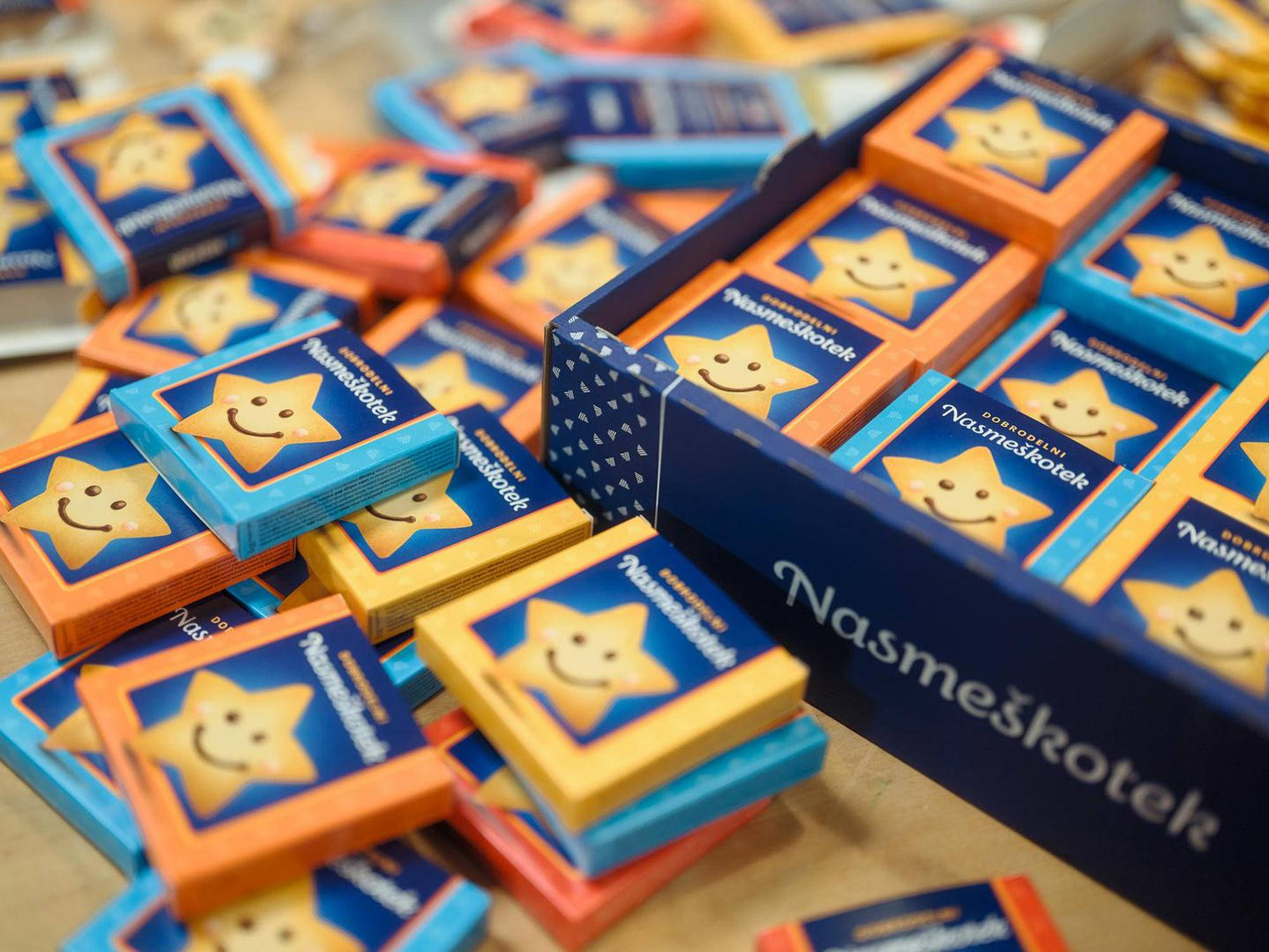 Nasmeškotki v embalaži