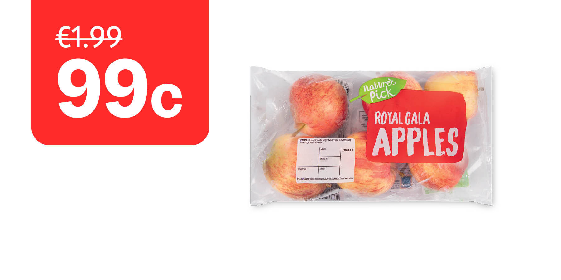 An image of Gala Apples 6 Pack
