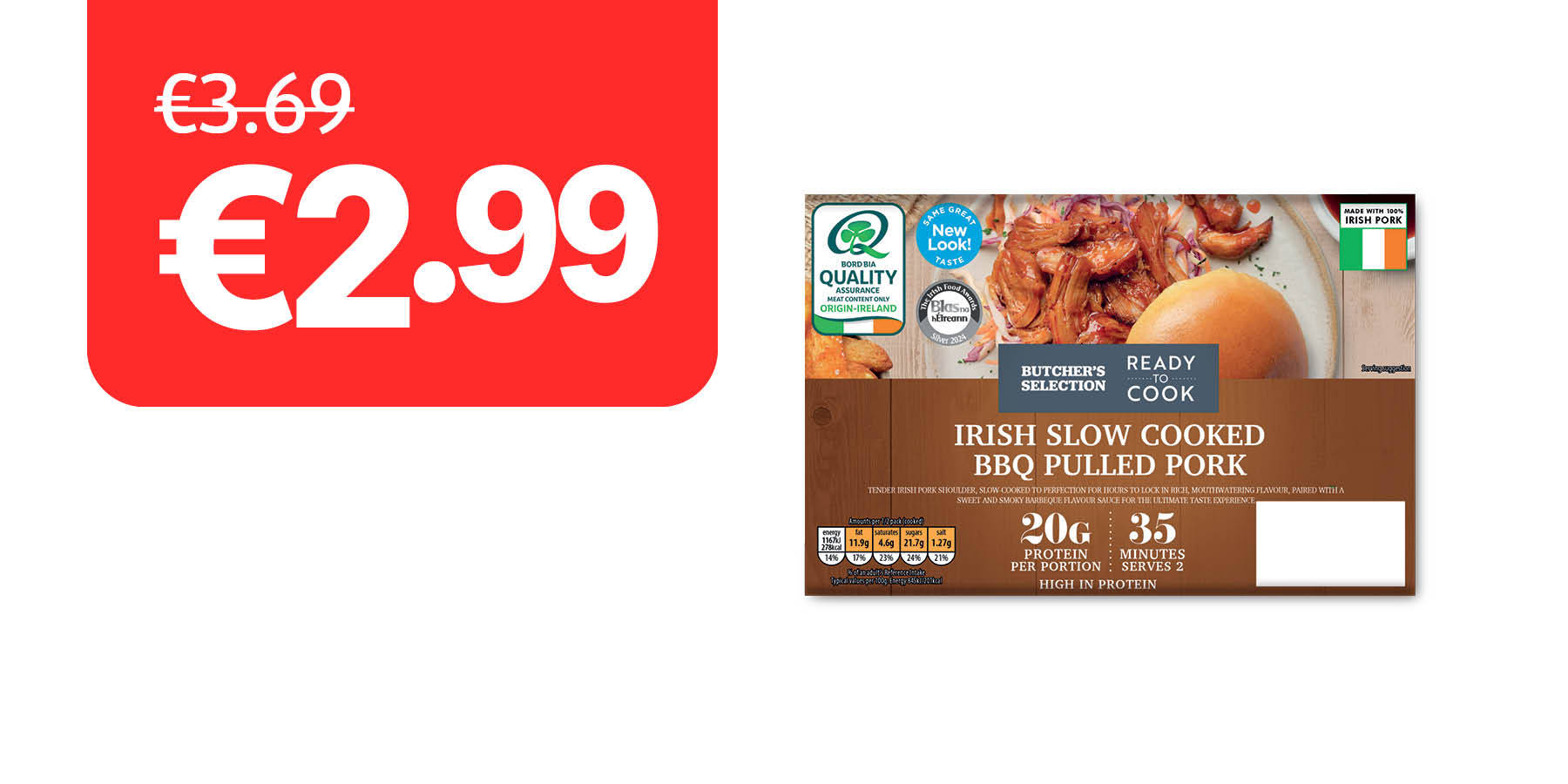 Image of Irish Slow Cooked BBQ Pulled Pork