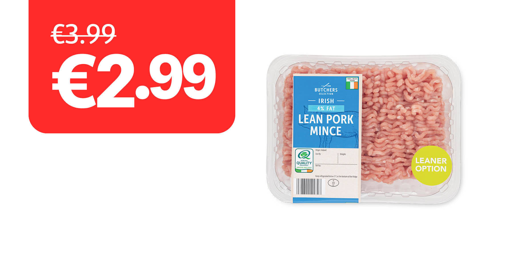 Image of Irish Lean Pork Mince Less Than 4% Fat