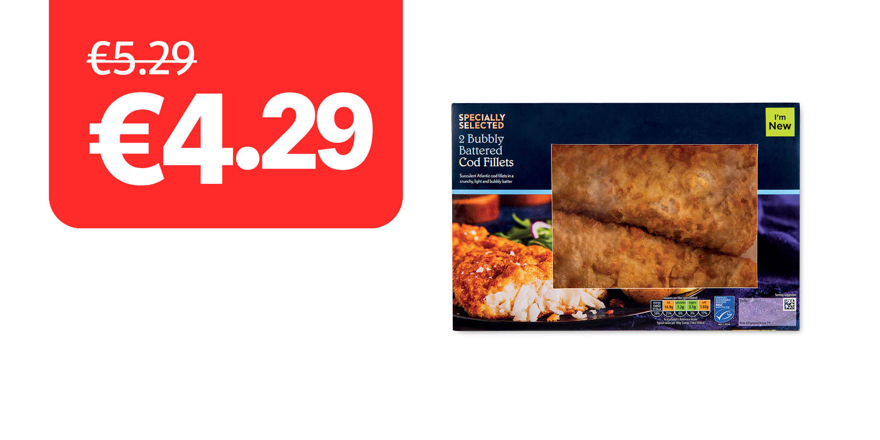 Image of Specially Selected Bubbly Battered Cod