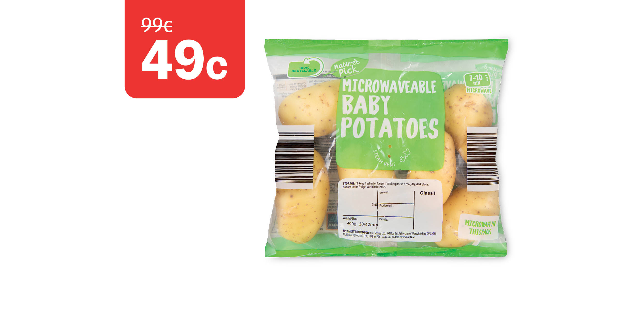An image of Microwaveable Baby Potatoes