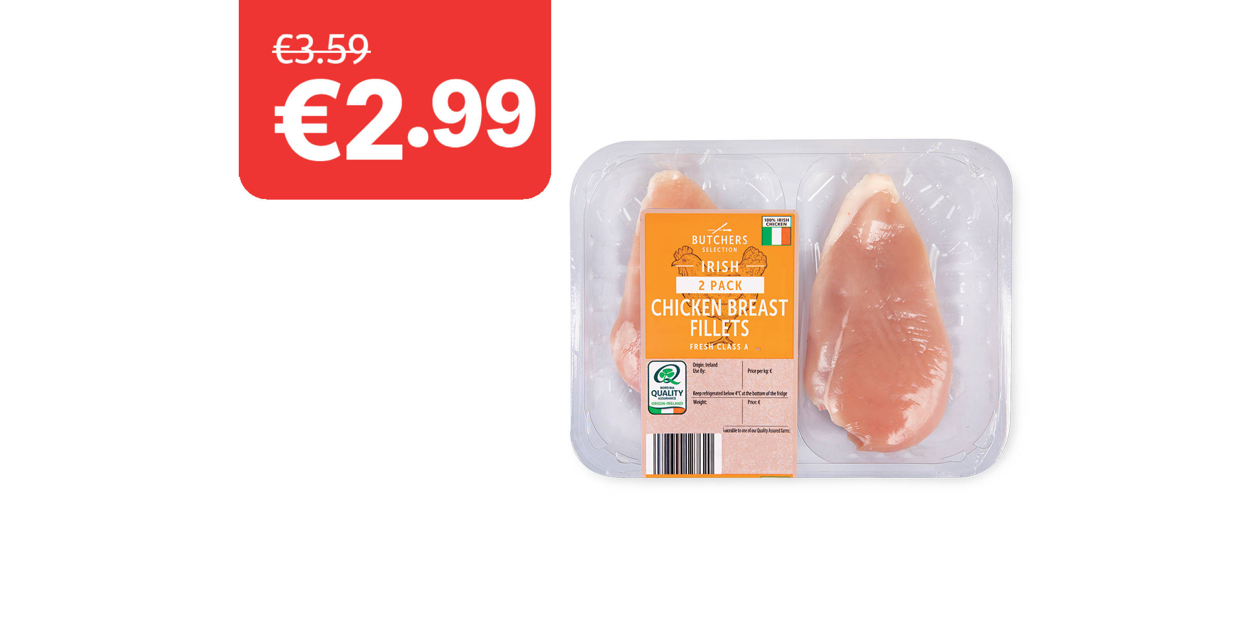 Image of Irish Chicken Breast Fillets 2 Pack