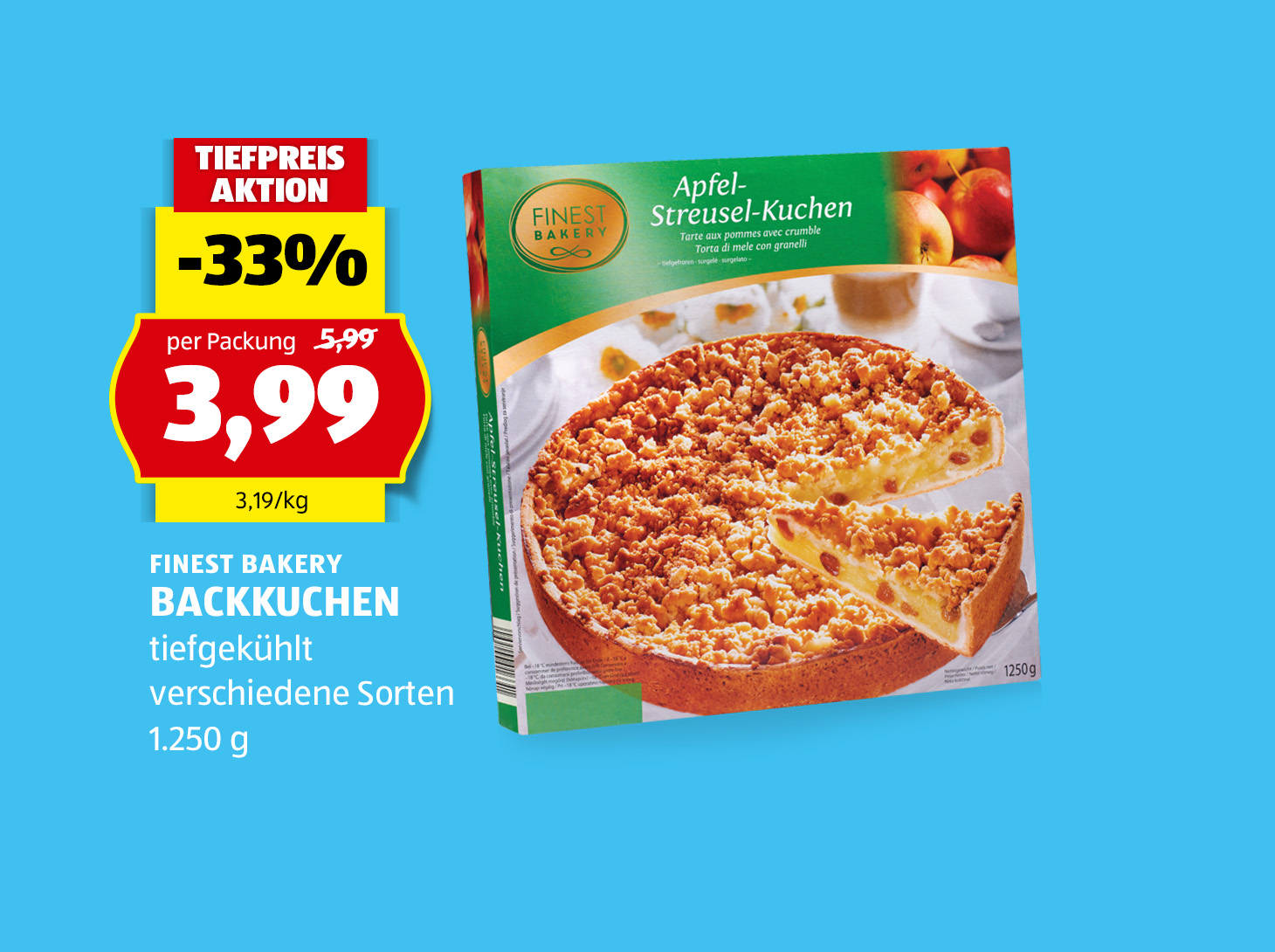Finest Bakery Backkuchen, € 3,99