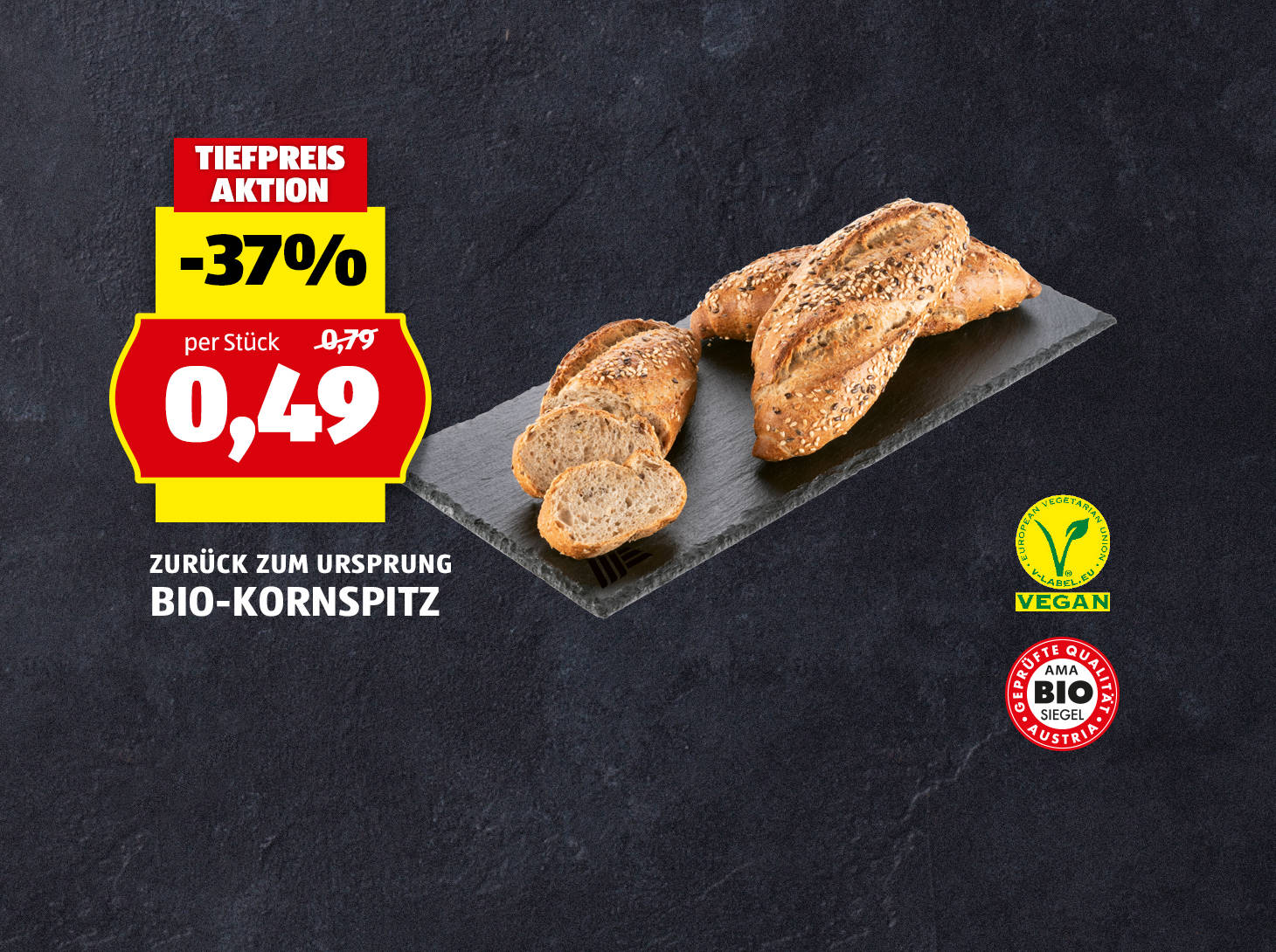 Zurück zum Ursprung Bio-Kornspitz, € 0,49