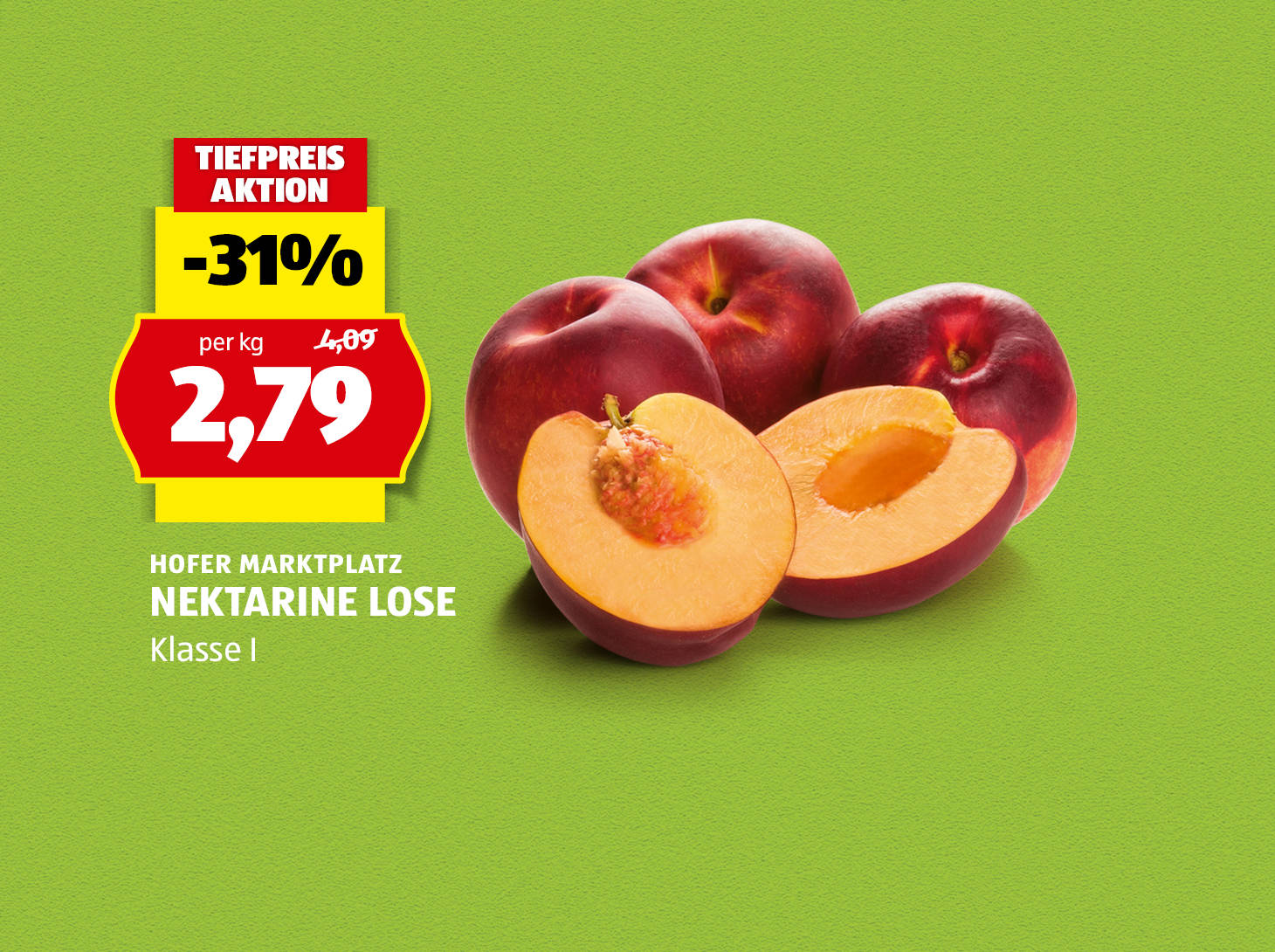Hofer Marktplatz Nektarinen lose, € 2,79