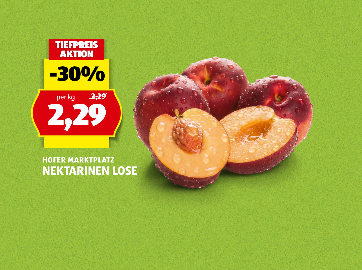 Hofer Marktplatz Nektarinen lose, € 2,29