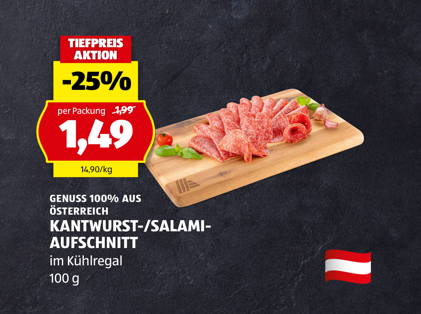 Kantwurst-/Salami-Aufschnitt