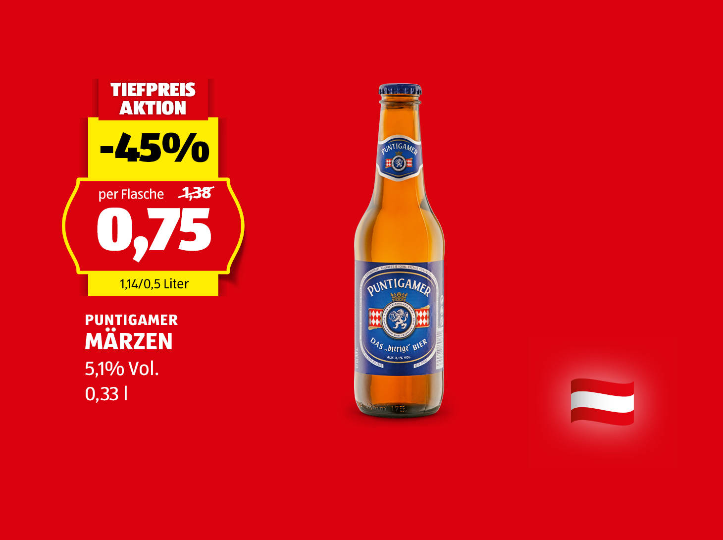 Puntigamer Märzen, € 0,75
