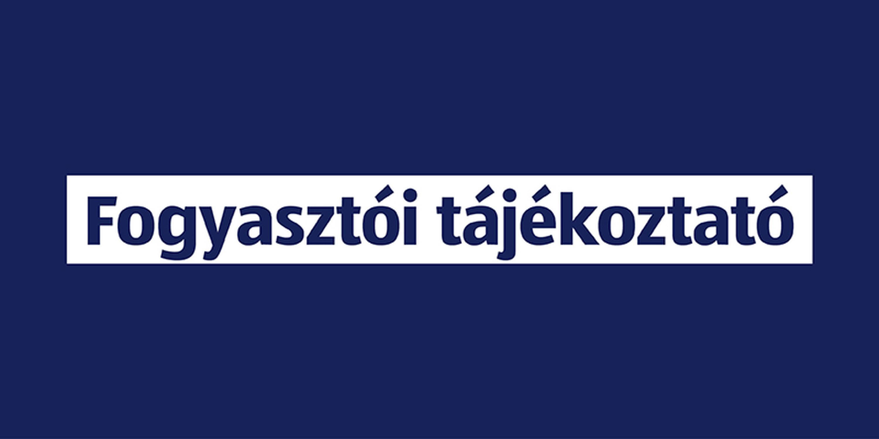 Fogyasztói tájékoztató