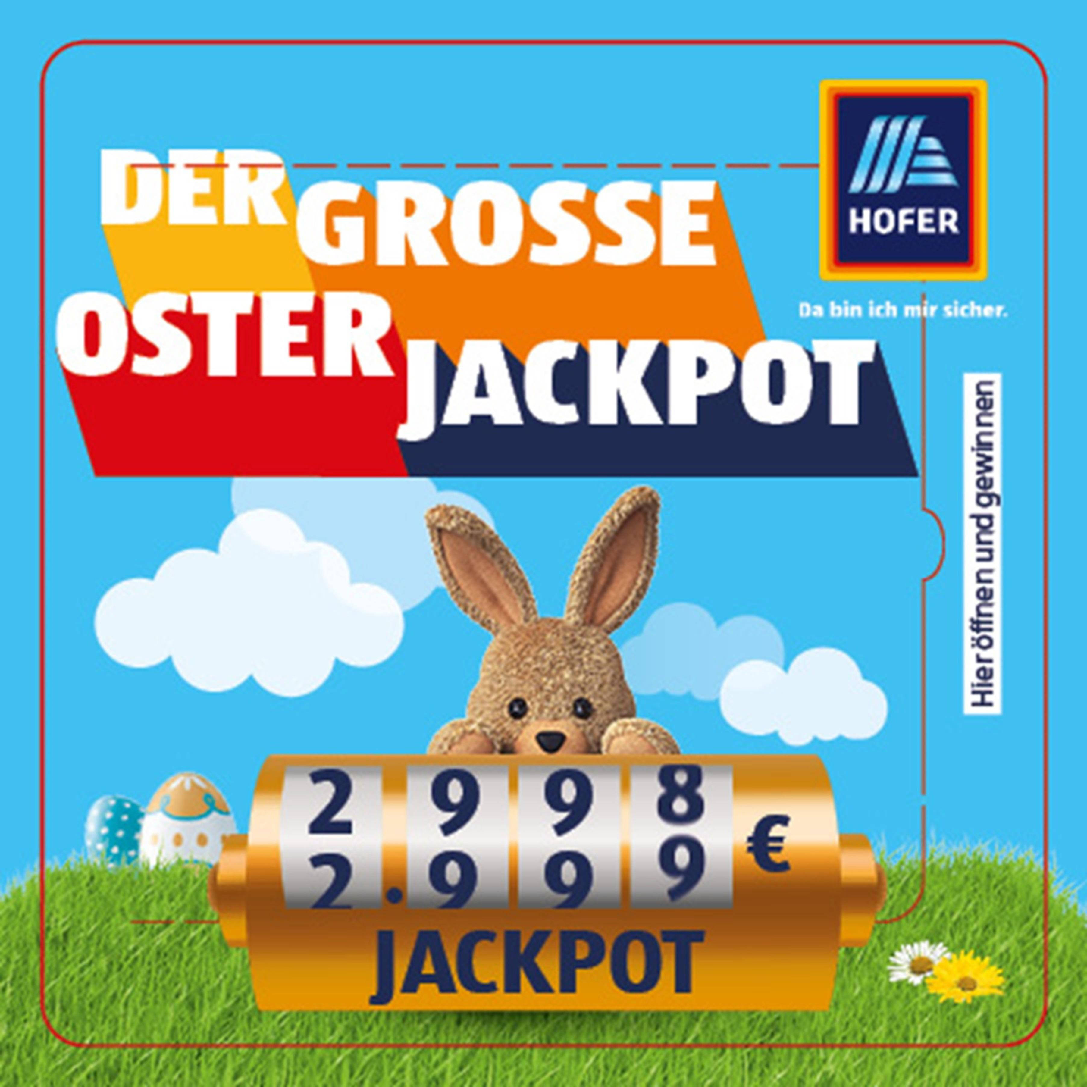 HOFER Osterjackpot Gewinnlos