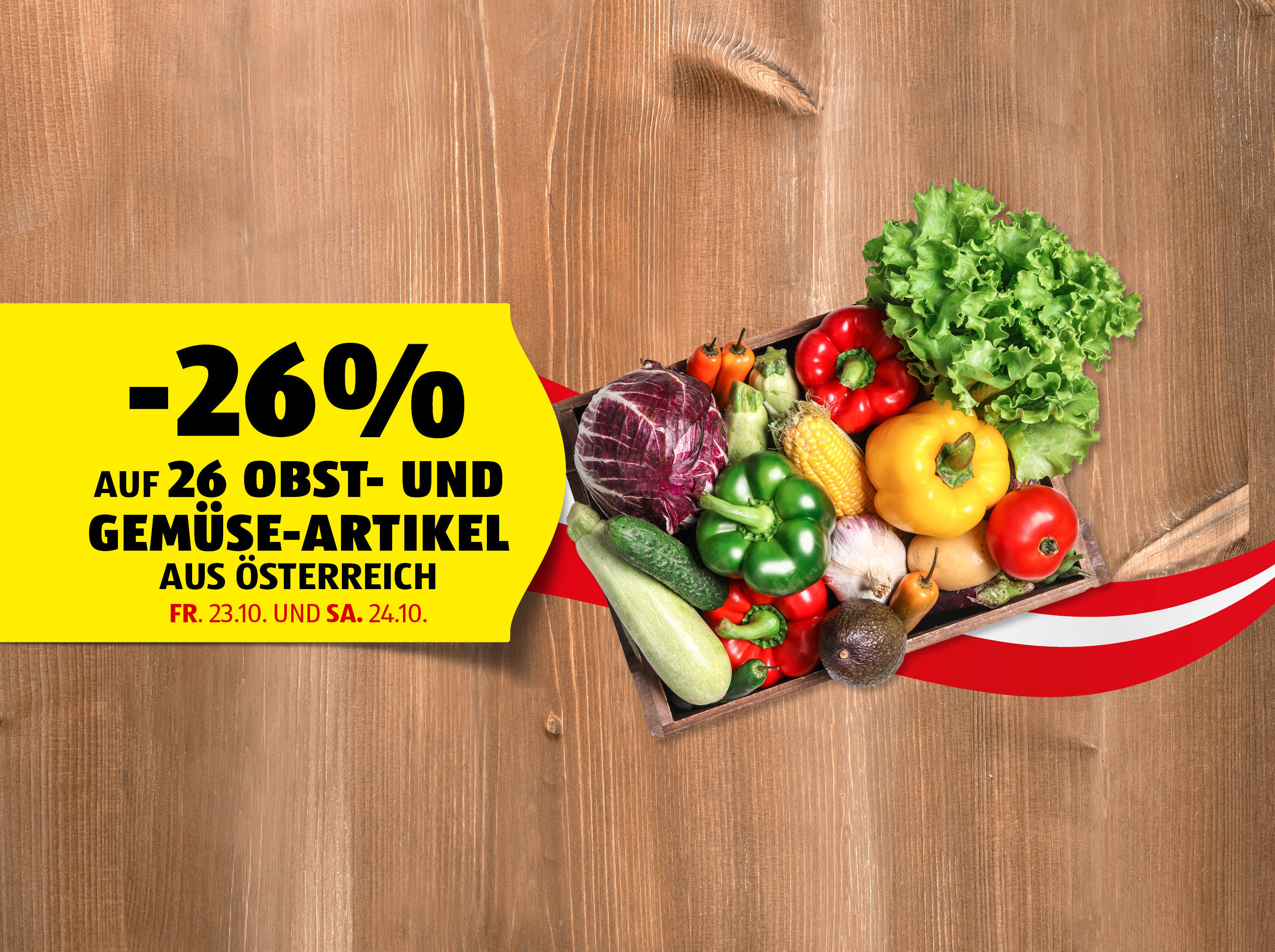 -26% auf 26 Obst- und Gemüse-Artikel aus Österreich - Fr. 23.10. und Sa. 24.10.