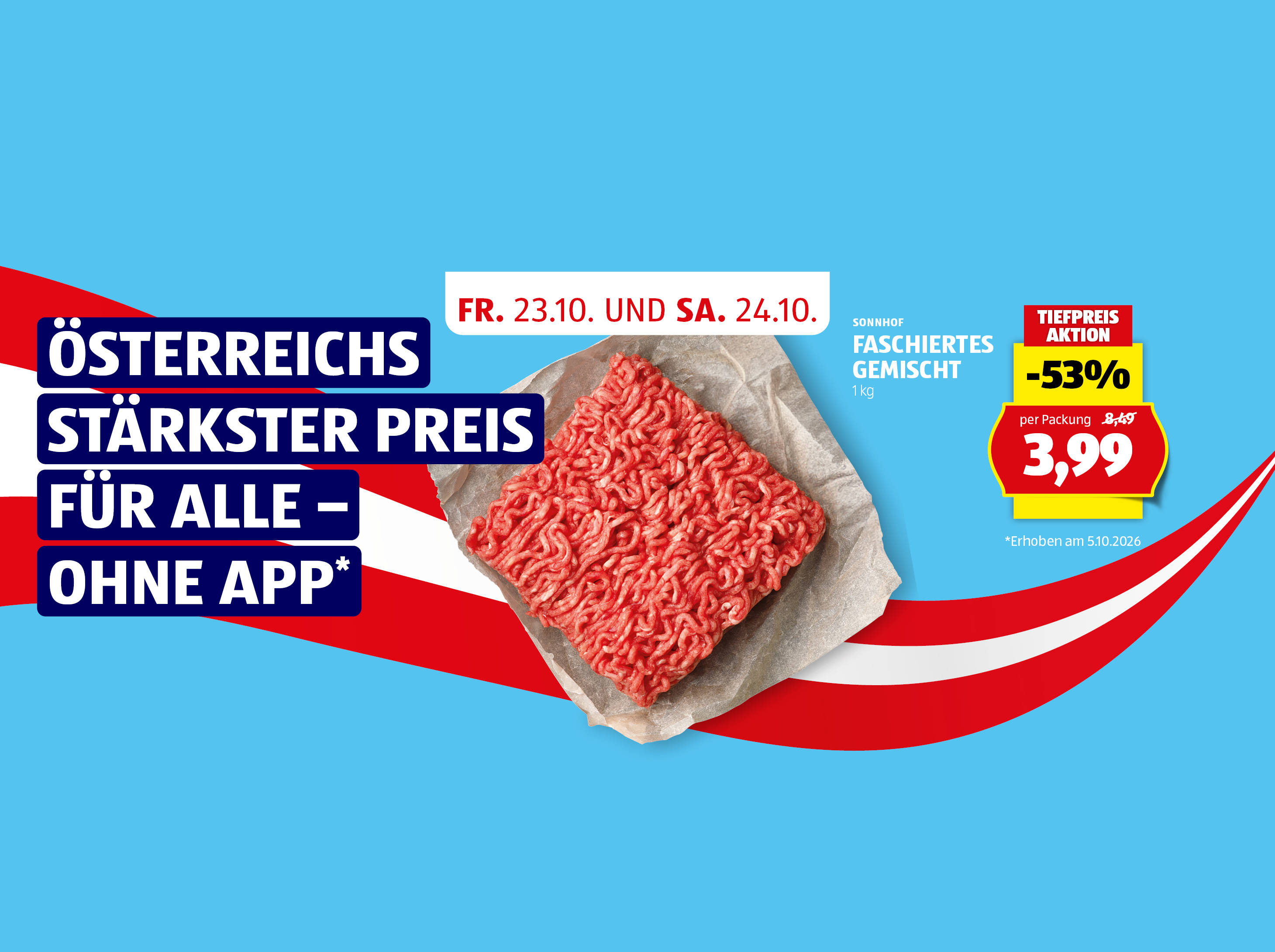 Tiefpreis Aktion: Faschiertes gemischt