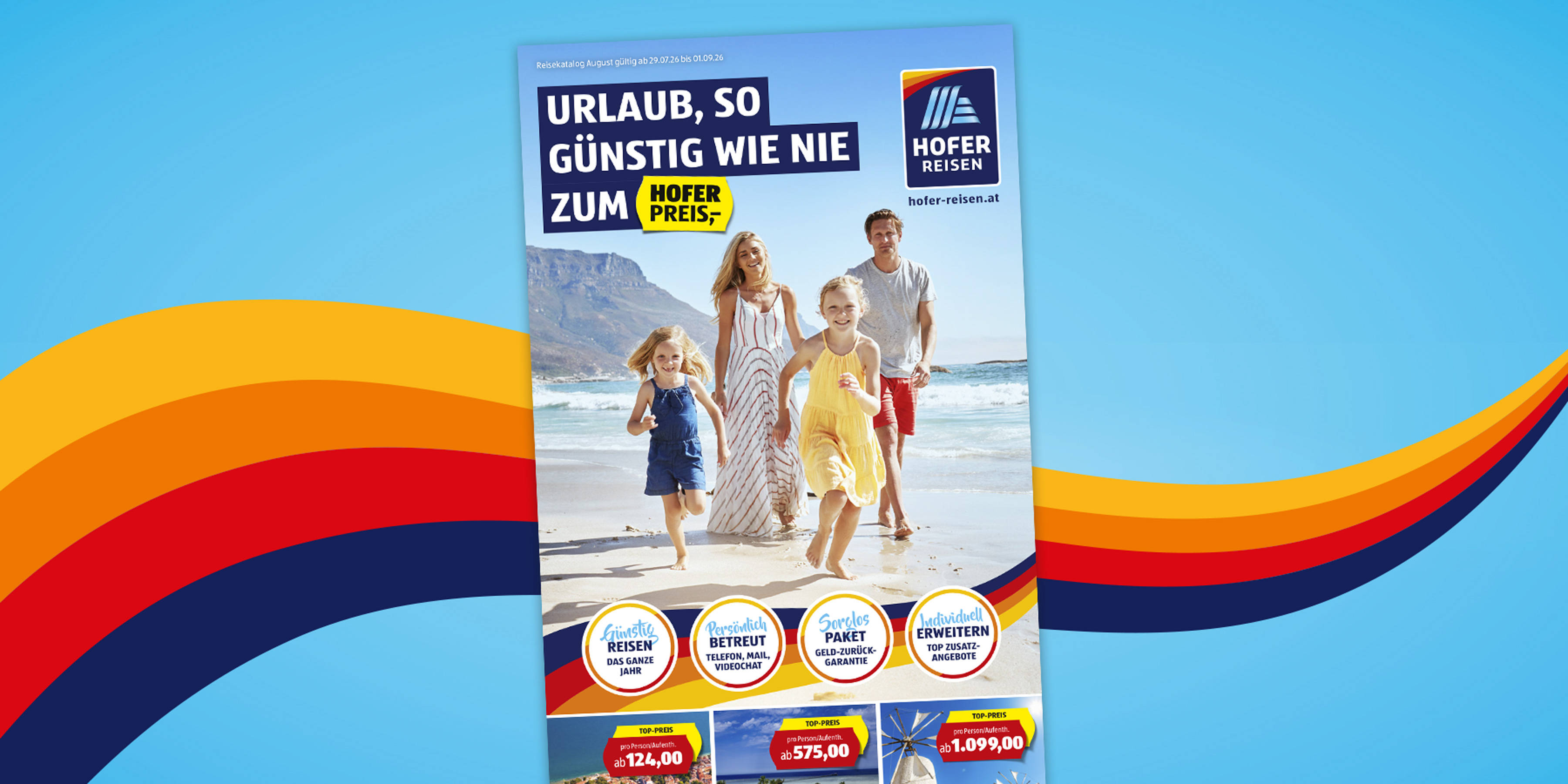 HOFER REISEN Katalog Layout