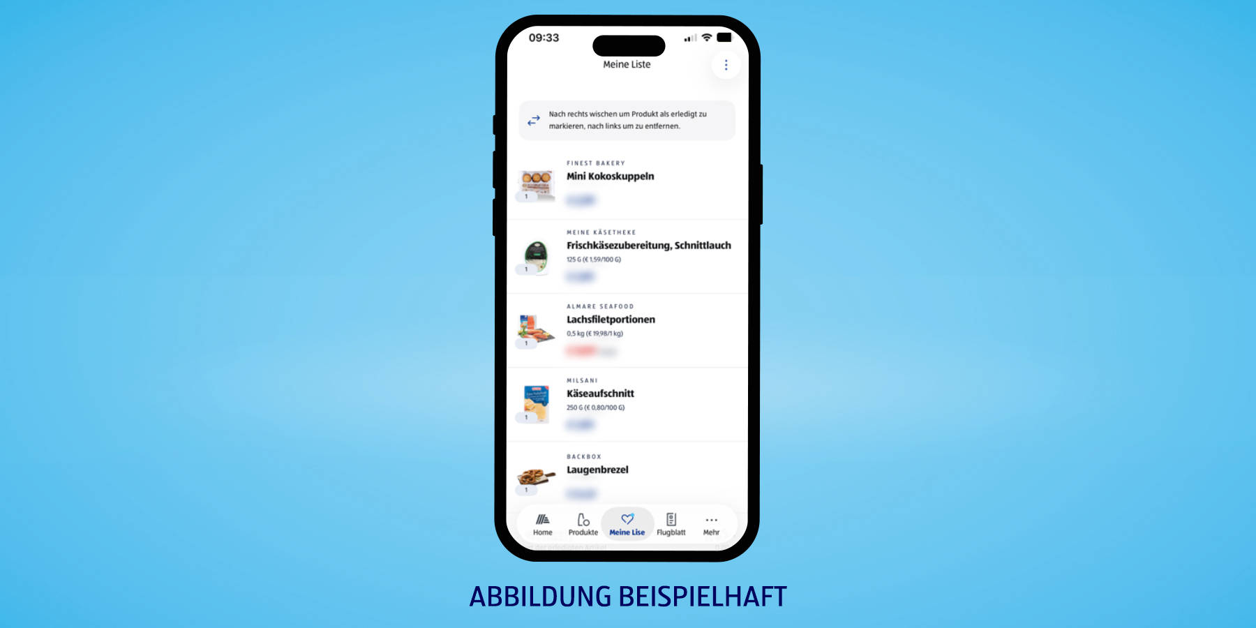 Individuelle Listen für den EInkauf in der Filiale
