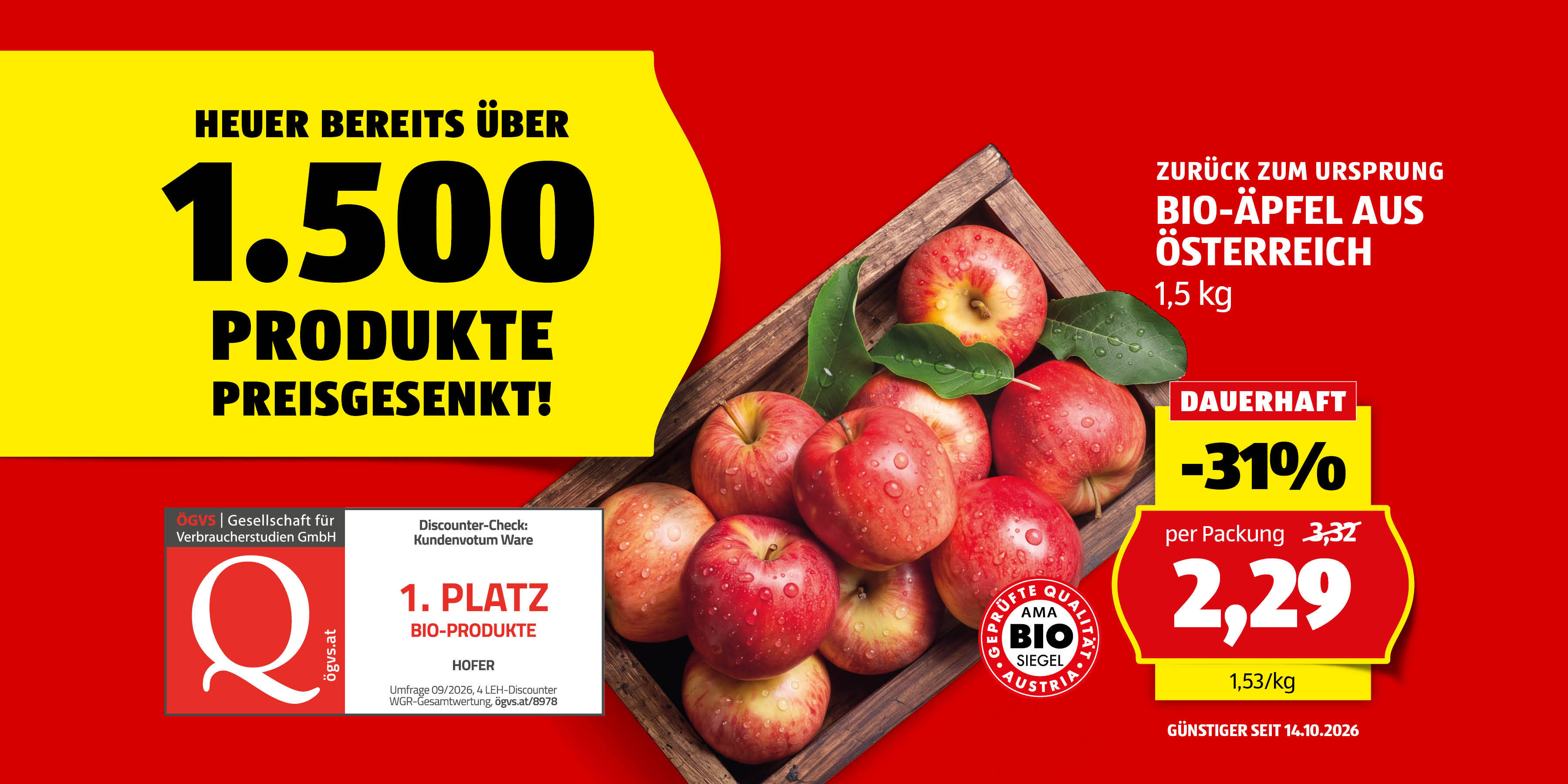 Dauerhaft günstiger - ZZU Äpfel
