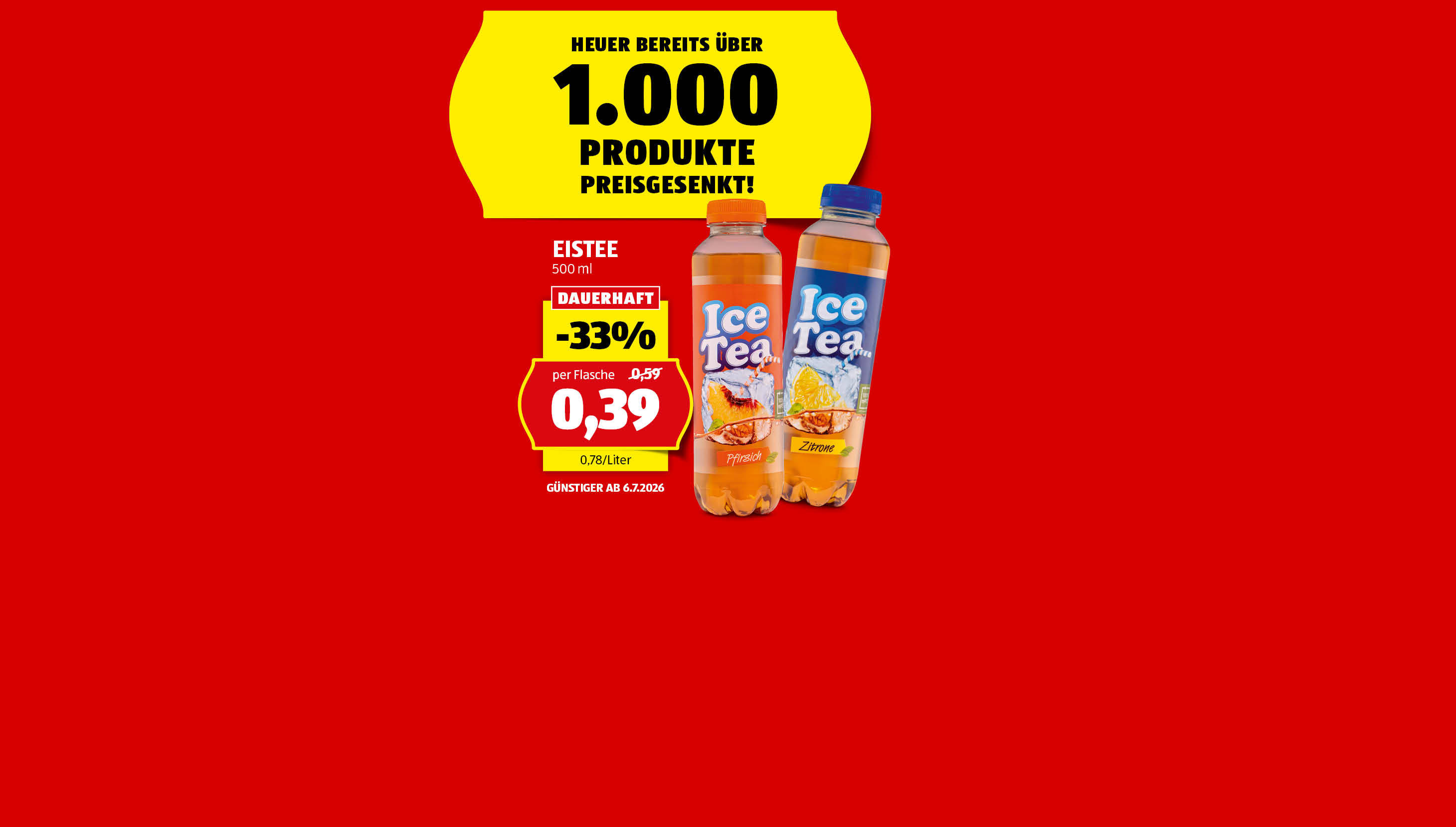 HOFER Preis dauerhaft günstig