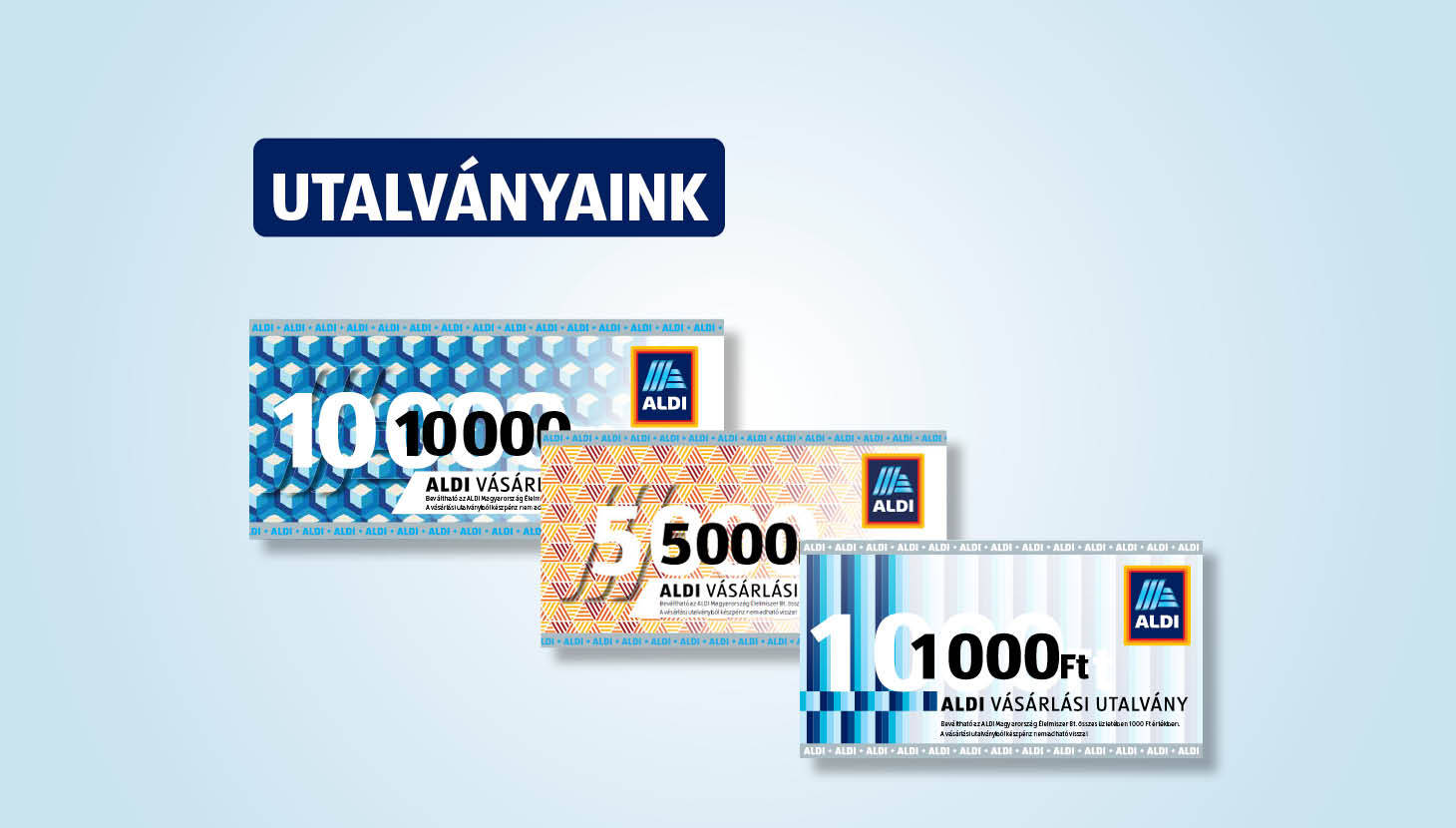 ALDI utalványok
