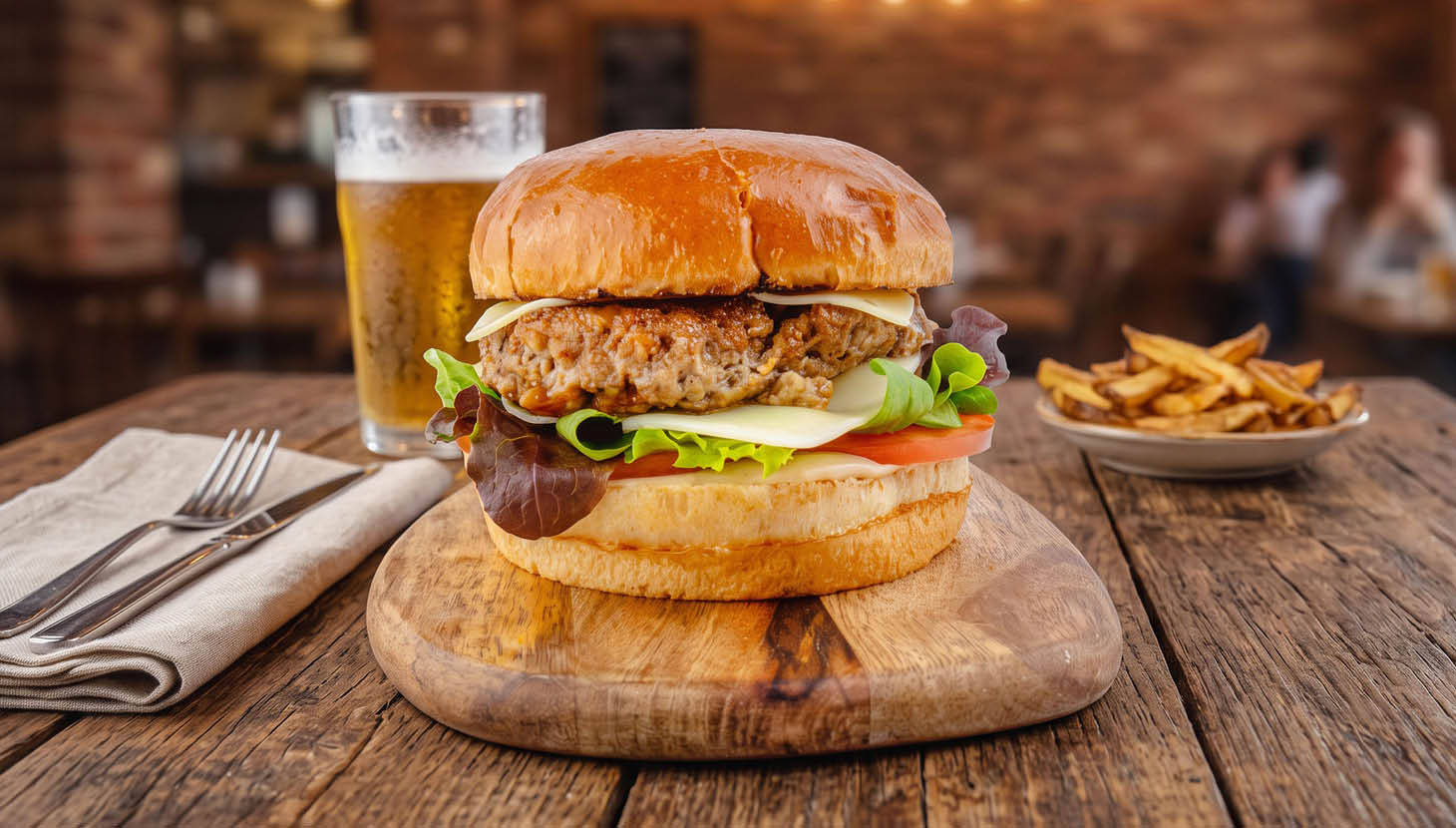 Grillen készült hamburger