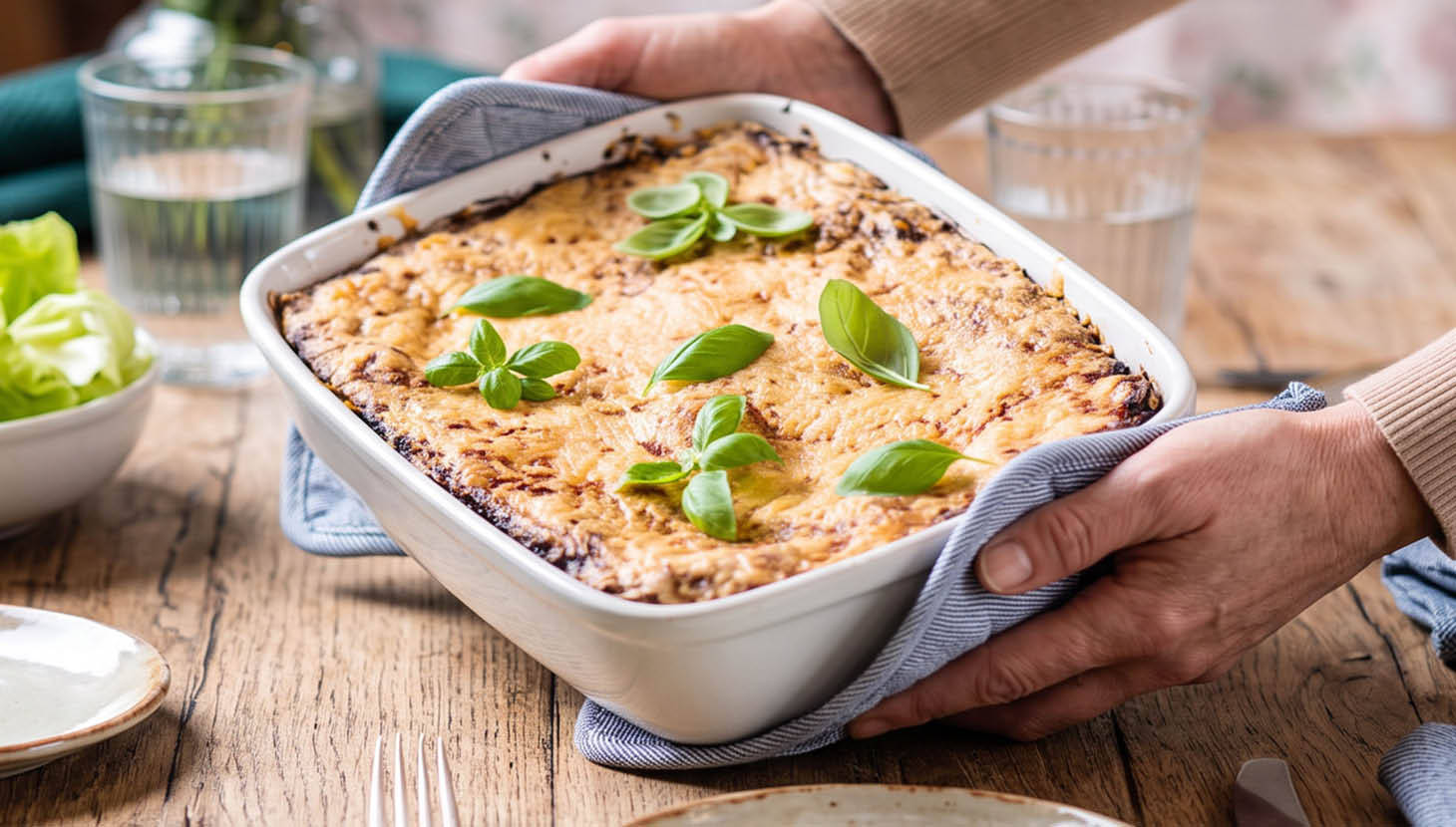 Chili con carne lasagne