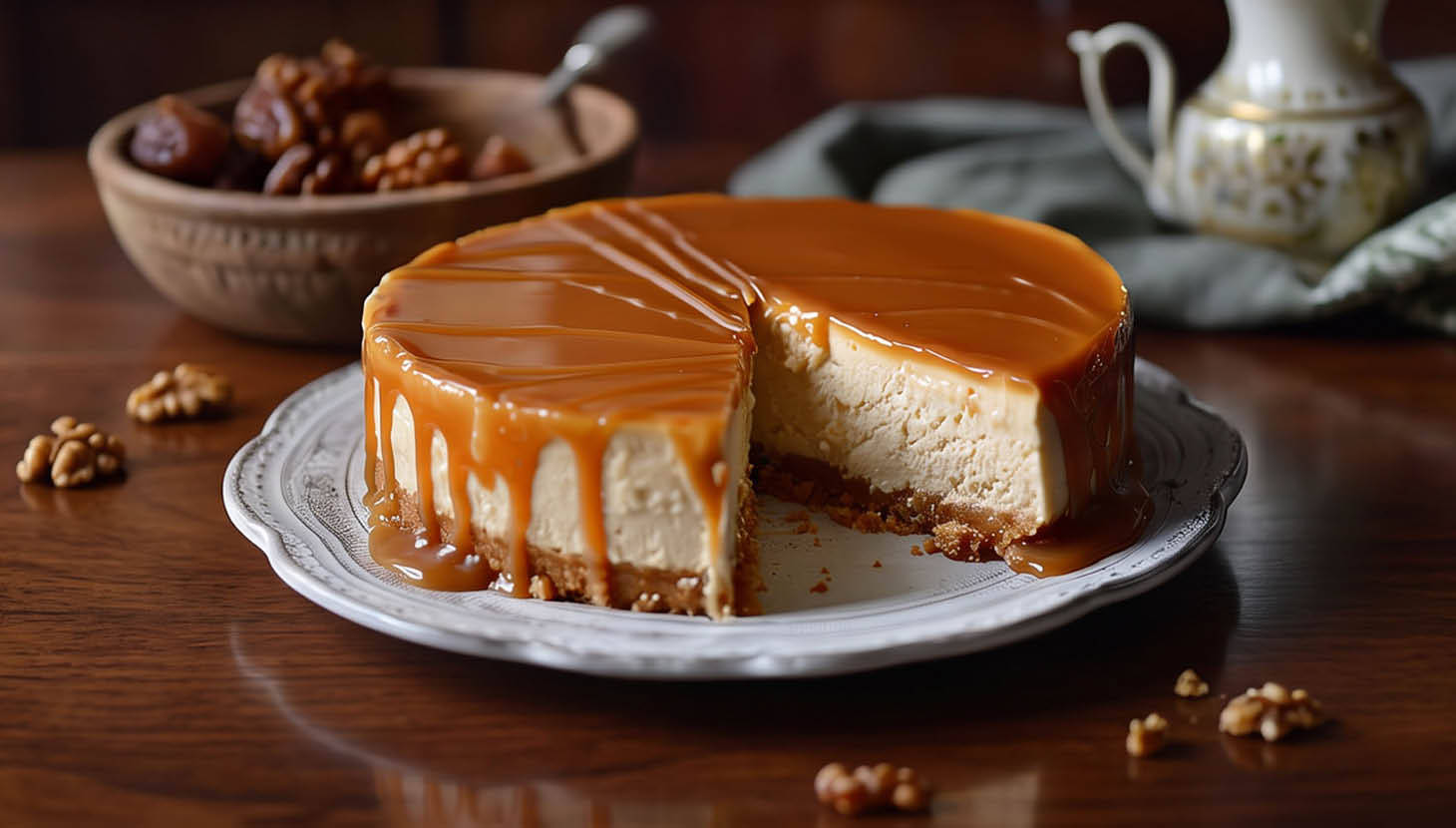 Karamellás sajttorta