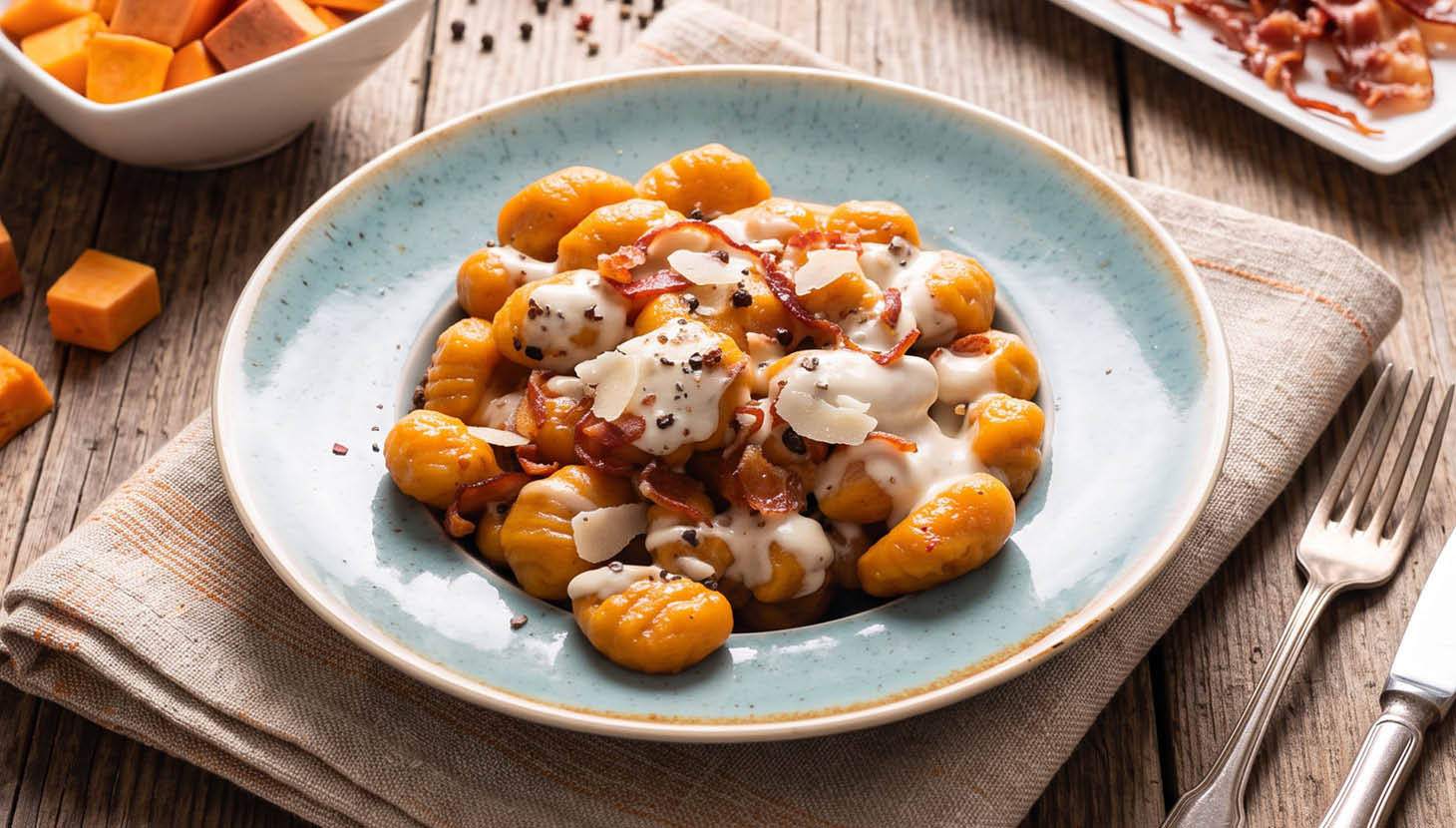 Sütőtökös gnocchi