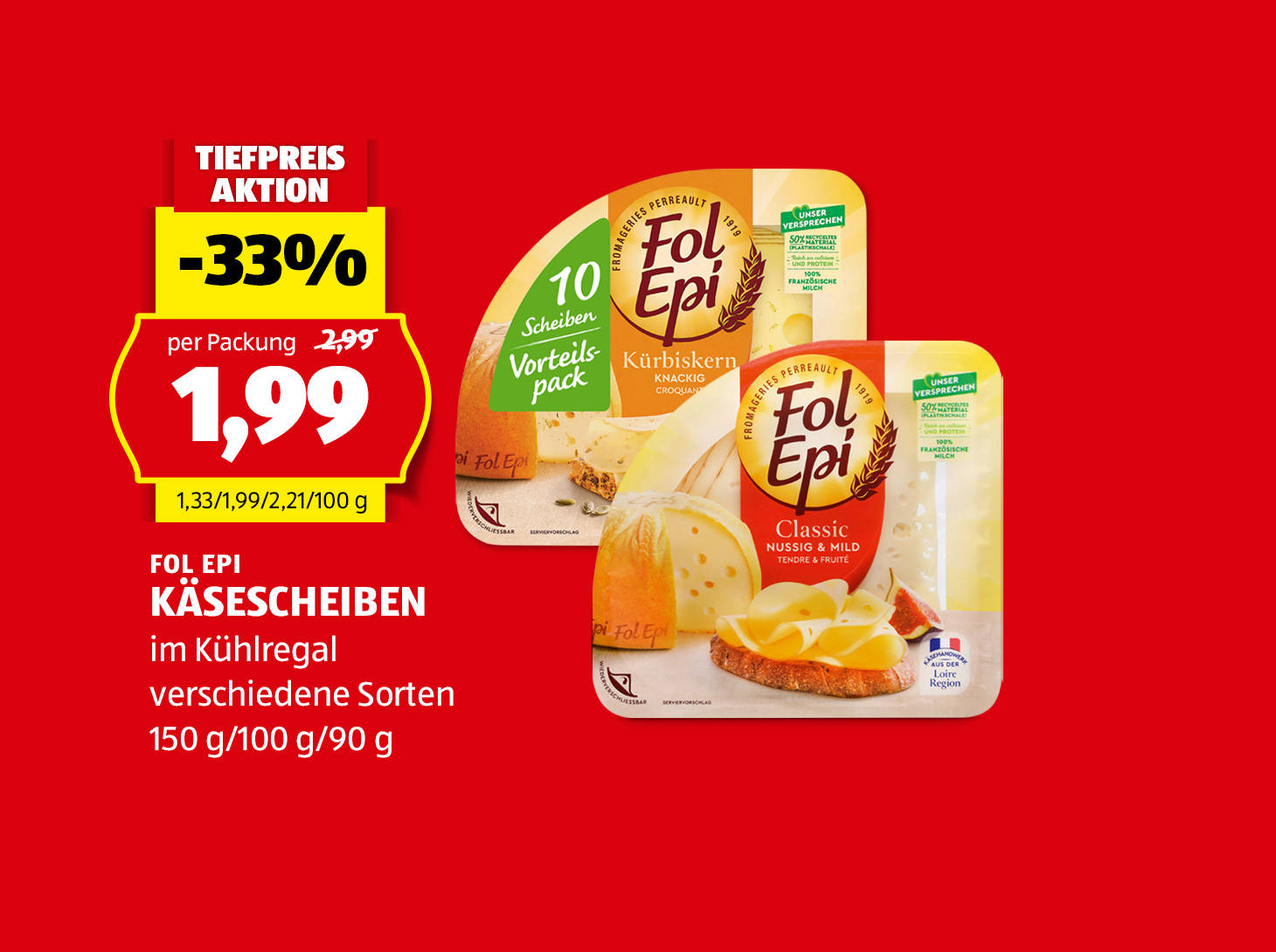 Fol Epi Käsescheiben, € 1,99