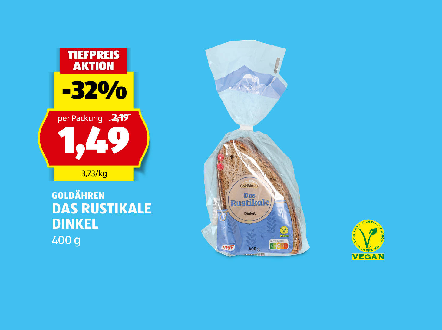 Goldähren das rustikale Dinkel, € 1,49