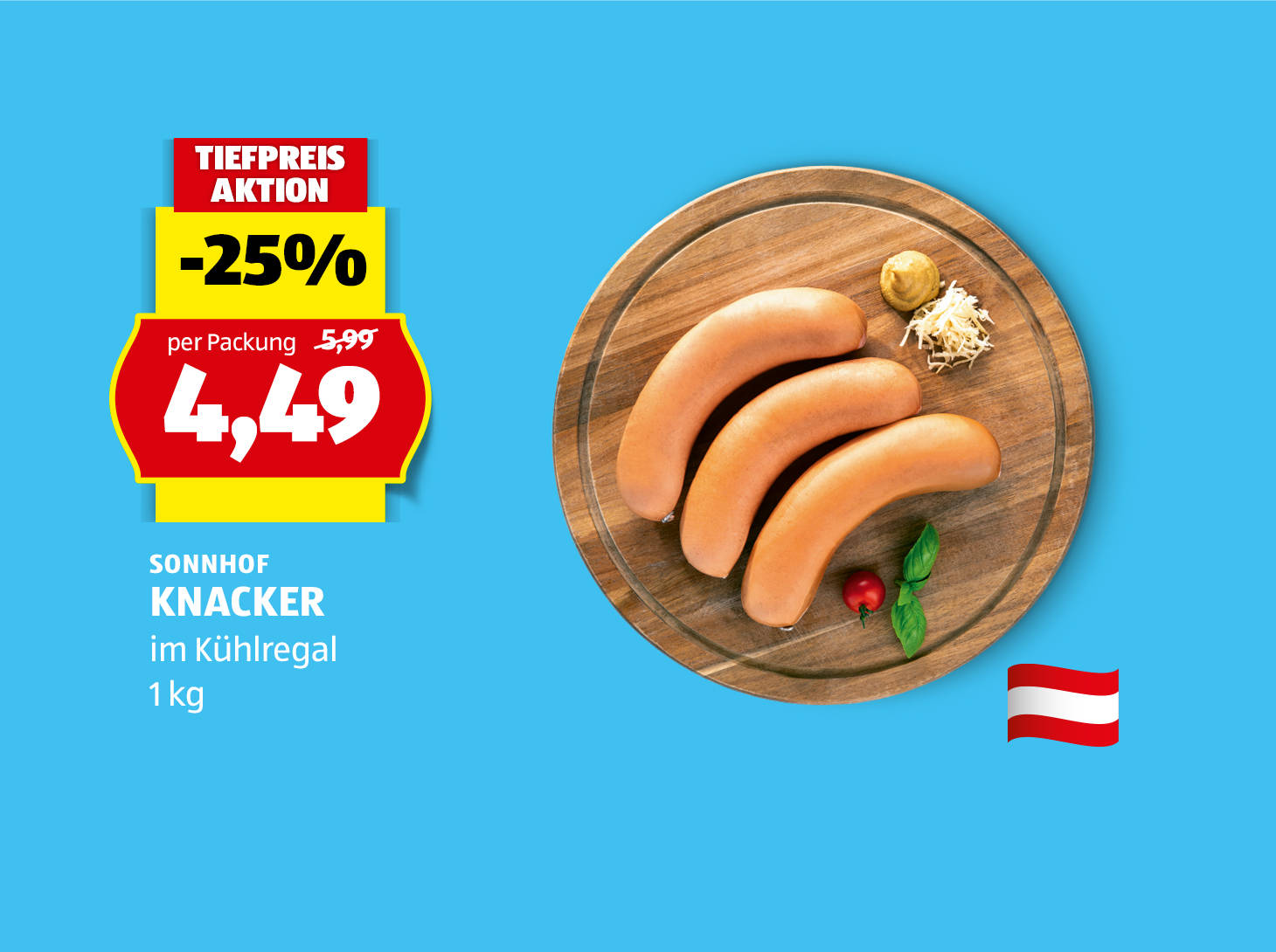 Sonnhof, Knacker, 1 kg, € 4,49