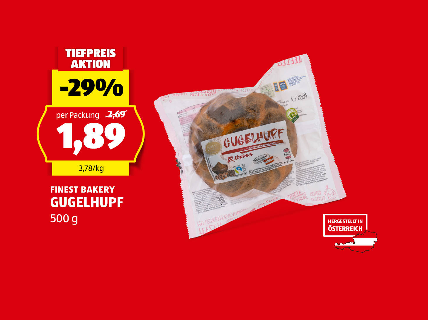 Finest Bakery Gugelhupf, € 1,89