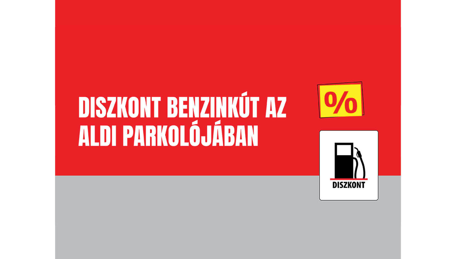 Diszkont benzinkút az ALDI parkolójában!