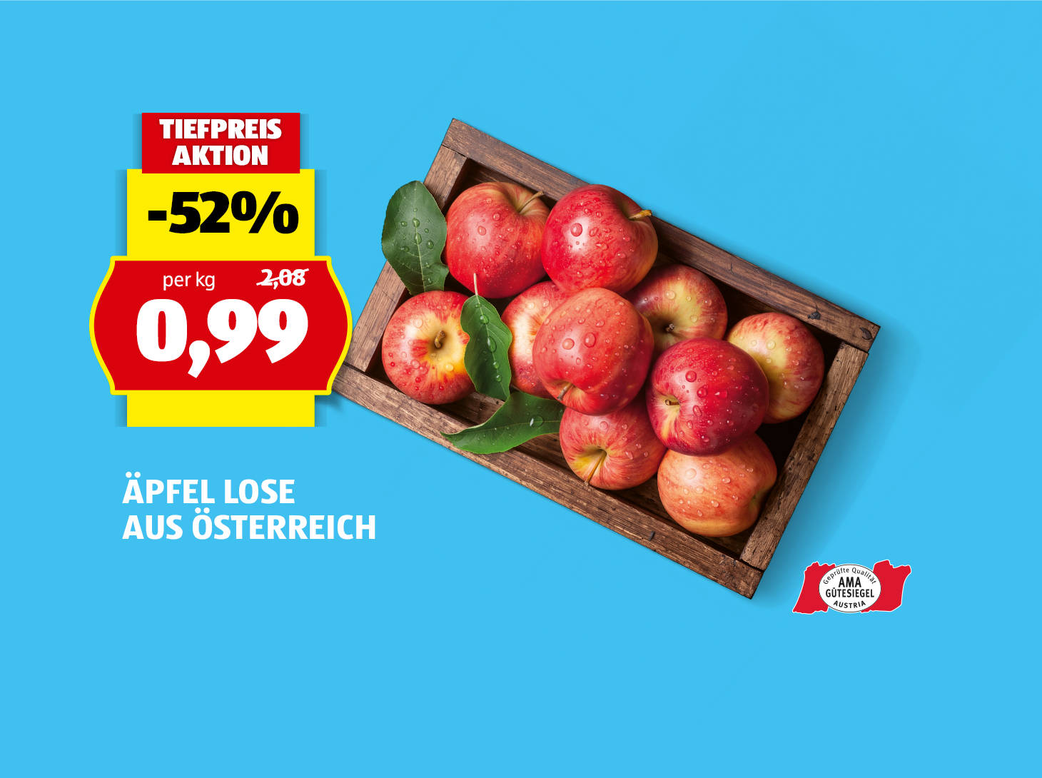 Äpfel lose aus Österreich, € 0,99