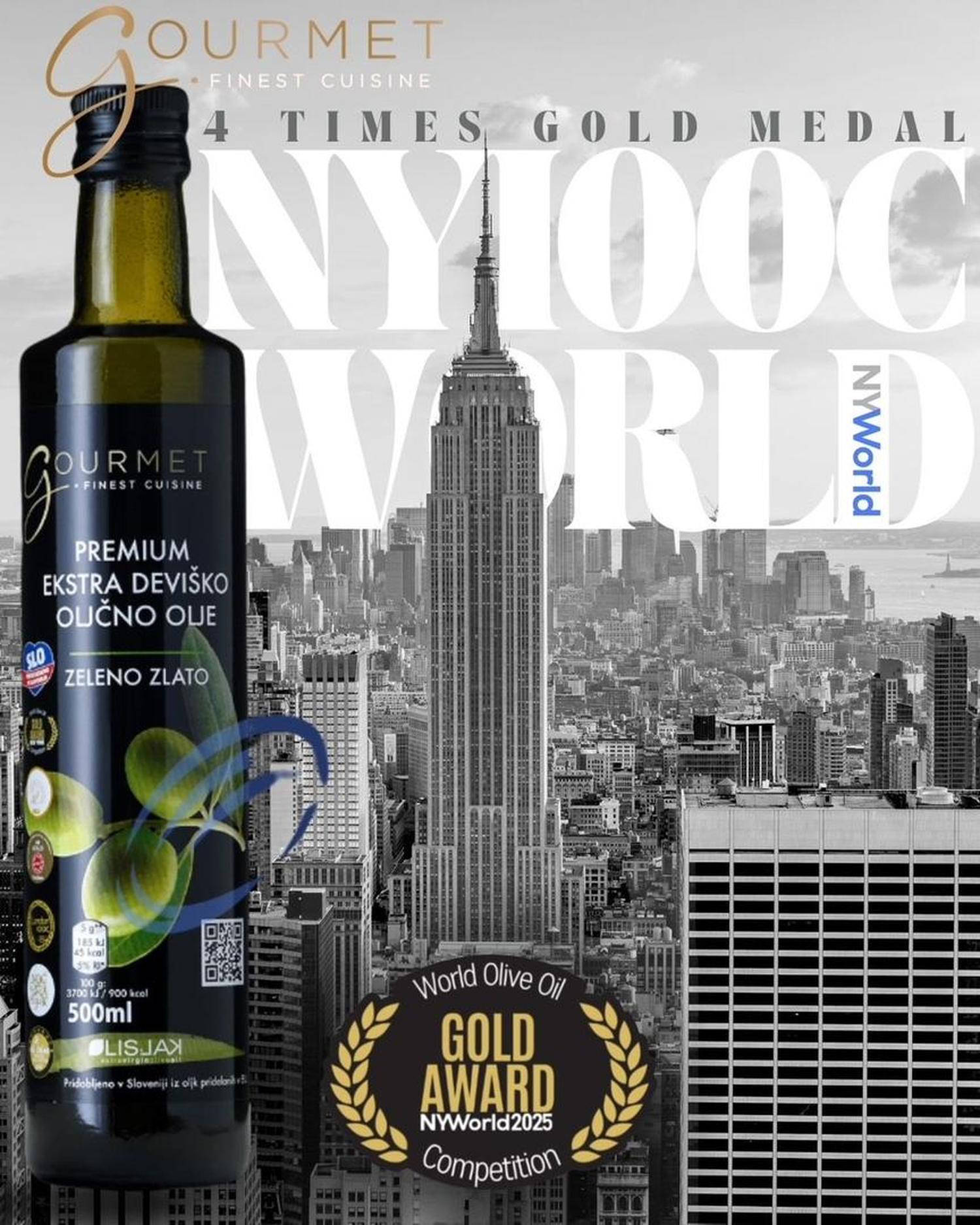 Premium ekstra deviško oljčno olje Gourmet