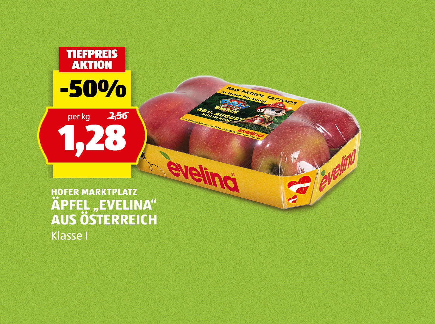 Hofer Marktplatz Äpfel "Evelina" aus Österreich, € 1,28