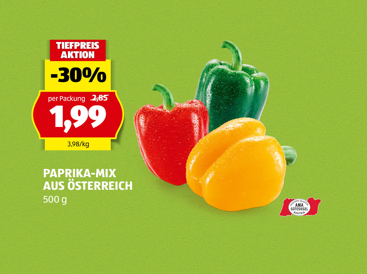 Paprika-Mix aus Österreich, 500 g, € 1,99