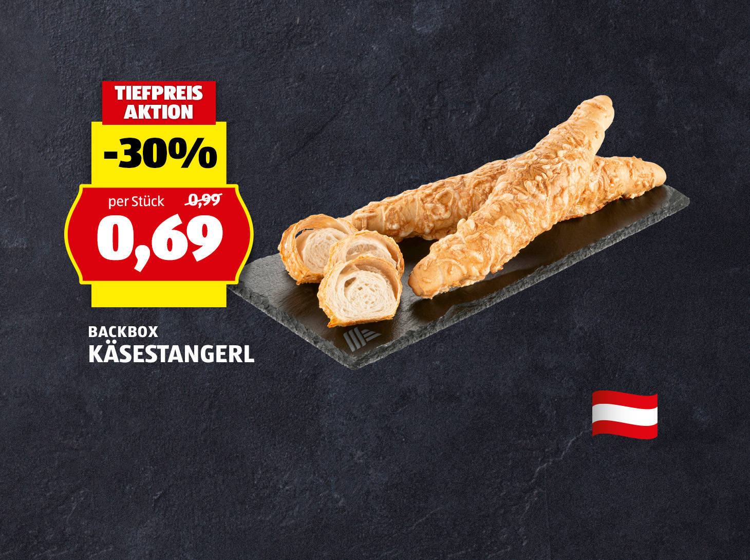 Backbox Käsestangerl, € 0,69