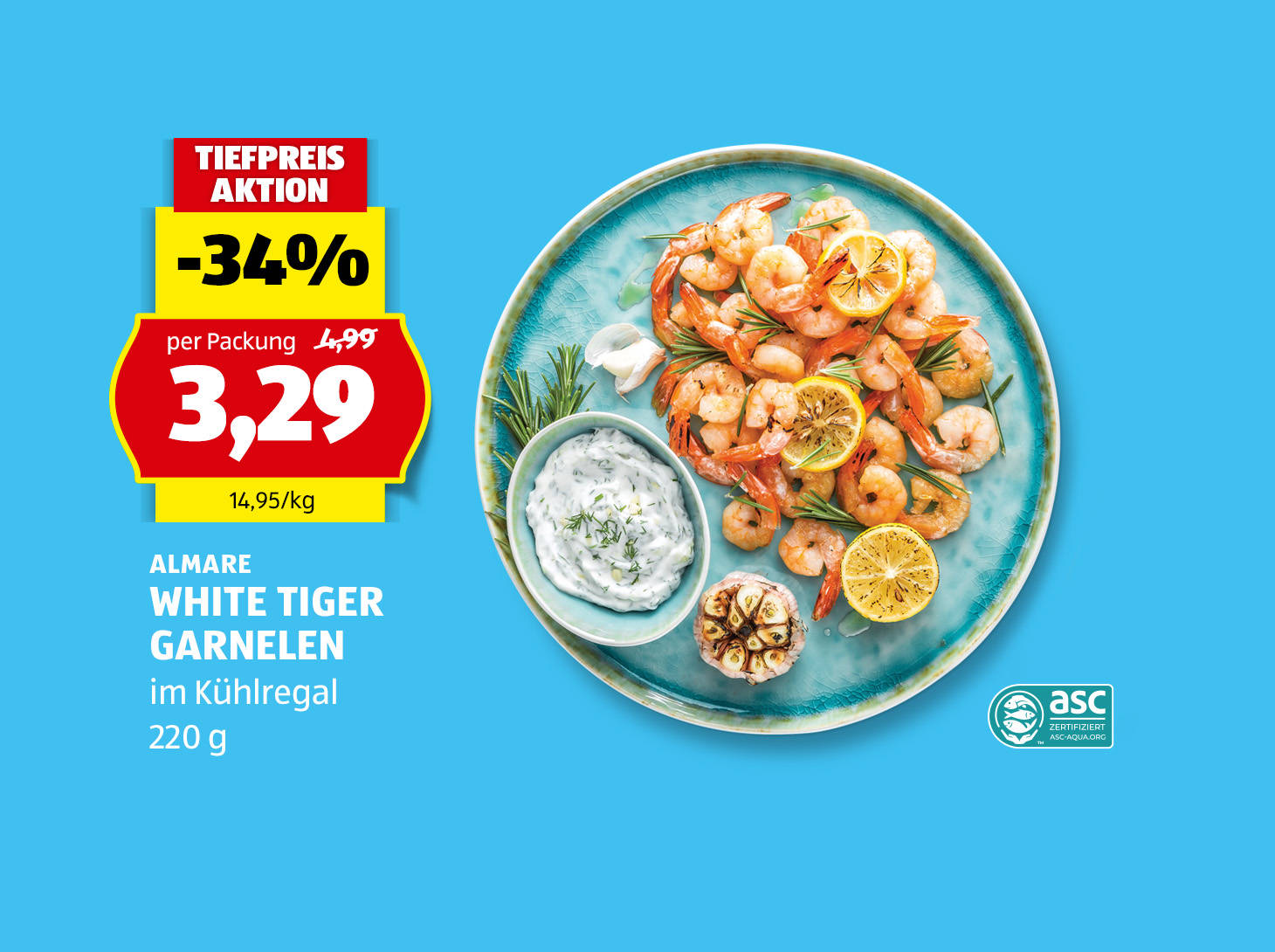 ALMARE White Tiger Garnelen, € 3,29