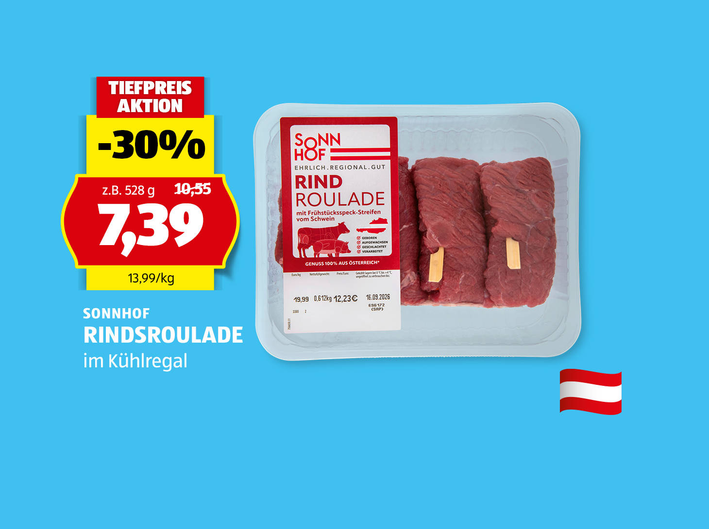 Gourmet finest cousine, Bresaola Black Angus, 60 g, € 1,99