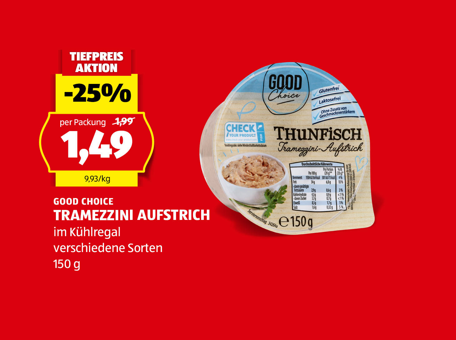 Good Choice Tramezzini Aufstrich, € 1,49