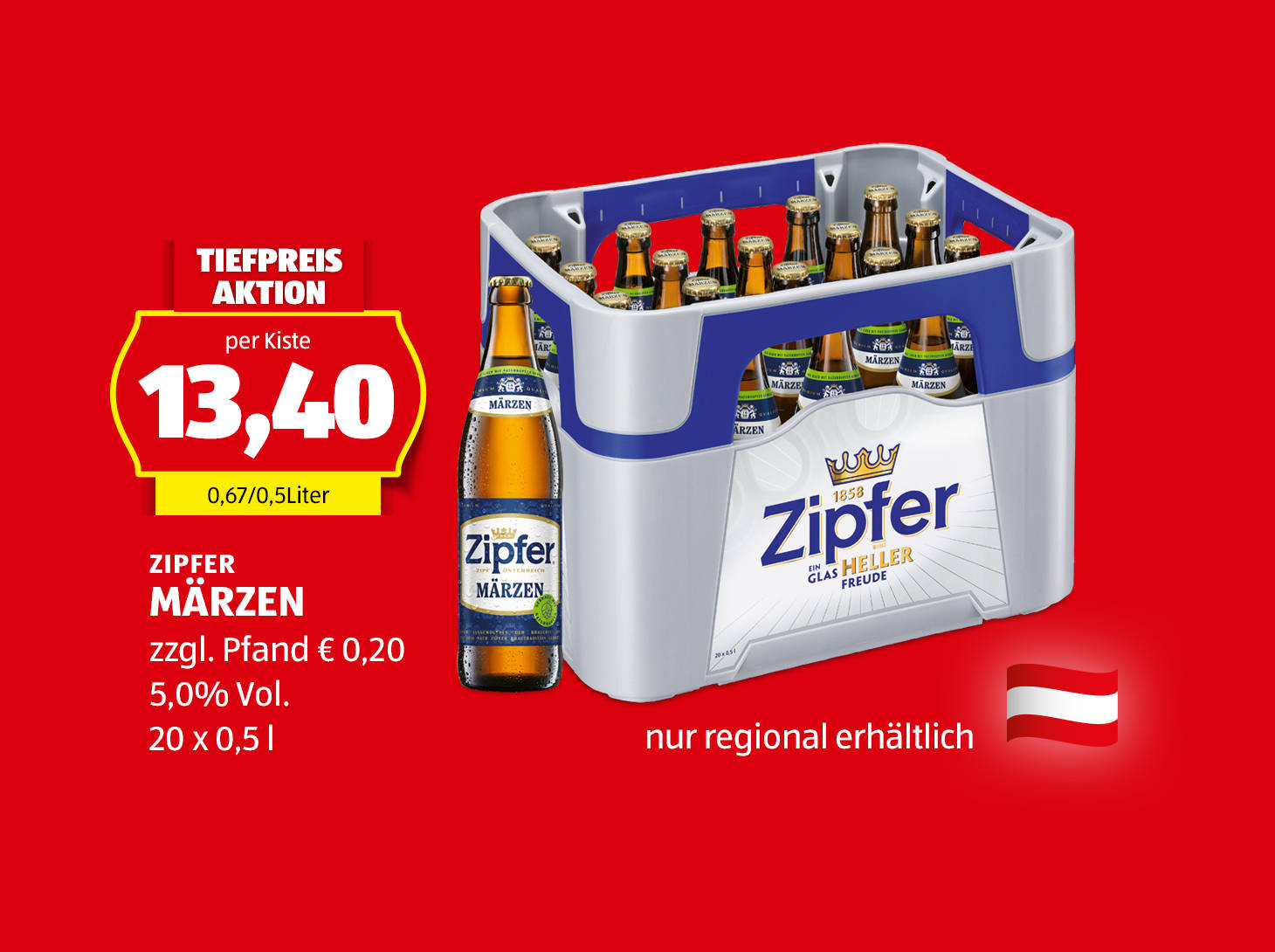 Zipfer Märzen Kiste, 20 x 0,5 l, € 13,40