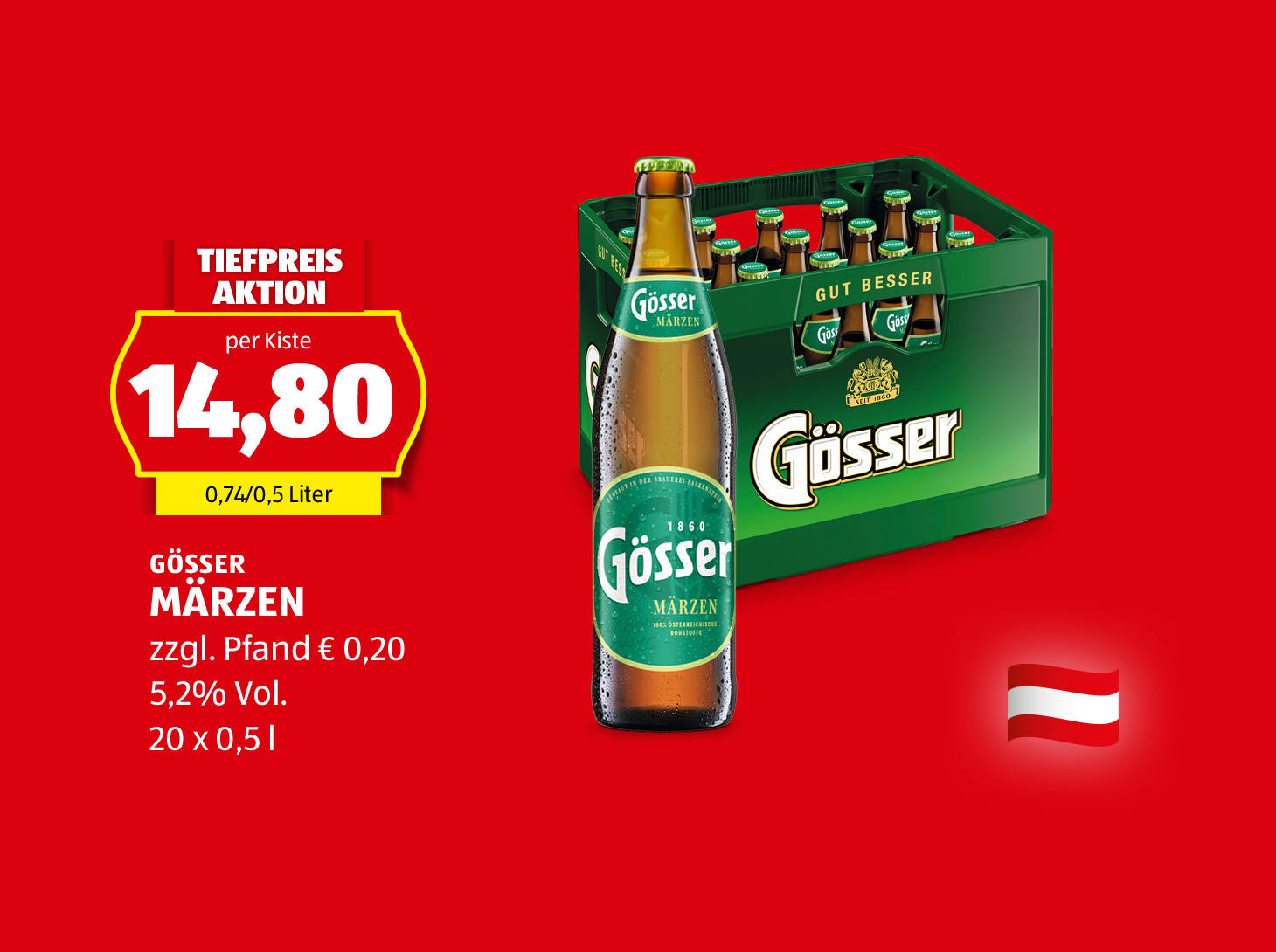 Gösser Märzen, € 14,80