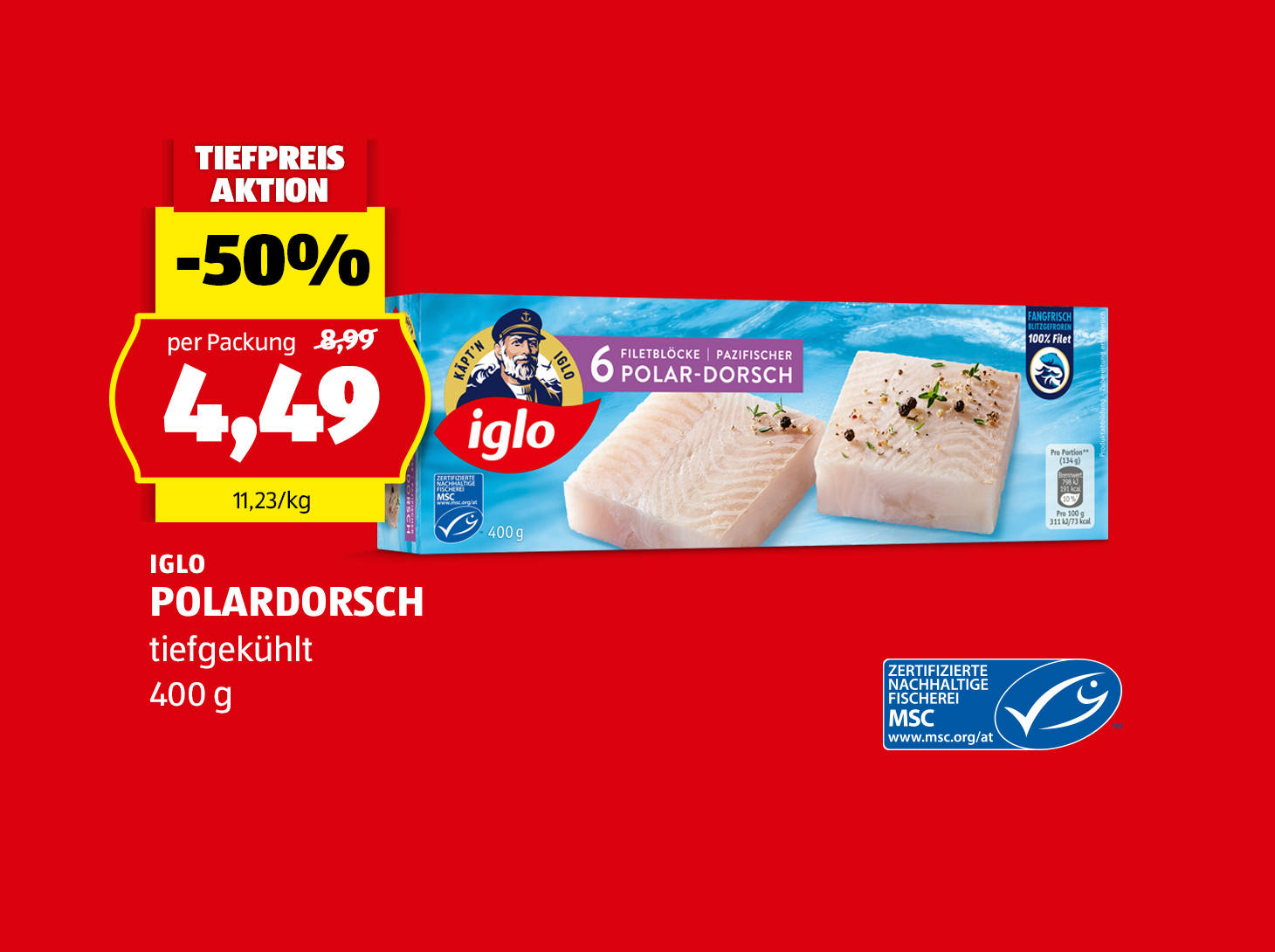 Iglo Polardorsch, € 4,49