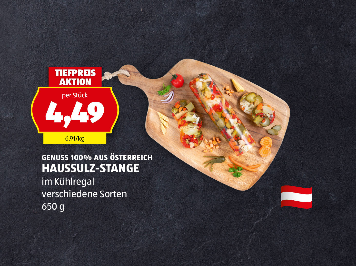 Genuss 100% aus Österreich Haussulz-Stange, € 4,49