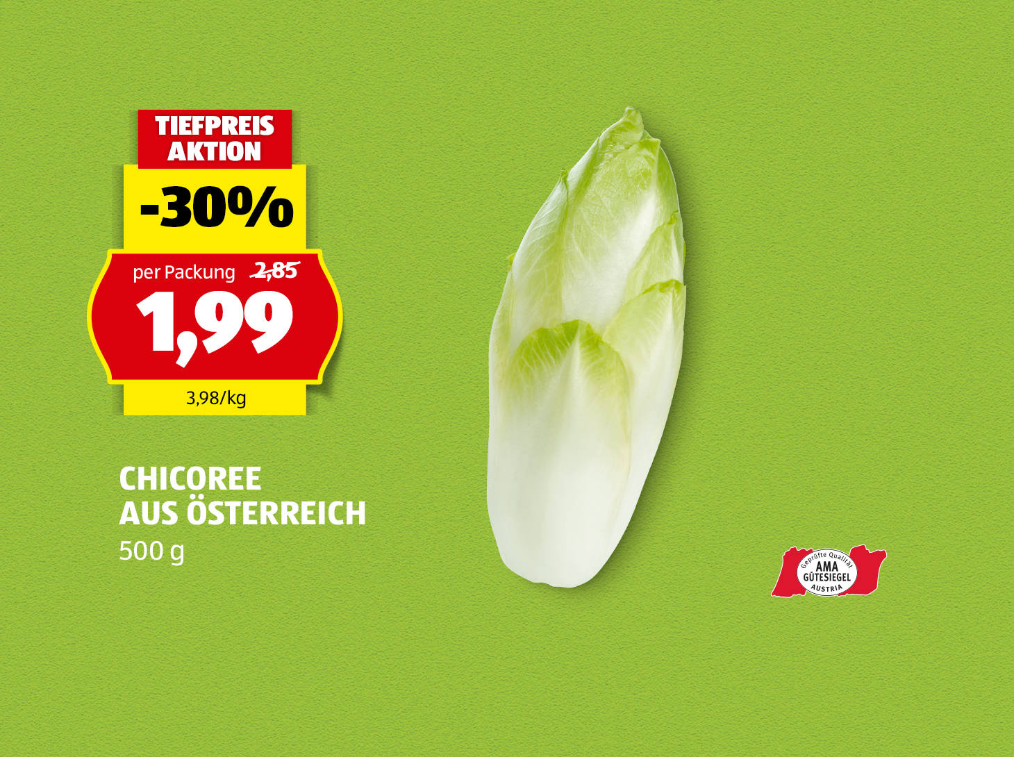 Chicoree aus Österreich, 500 g, € 1,99