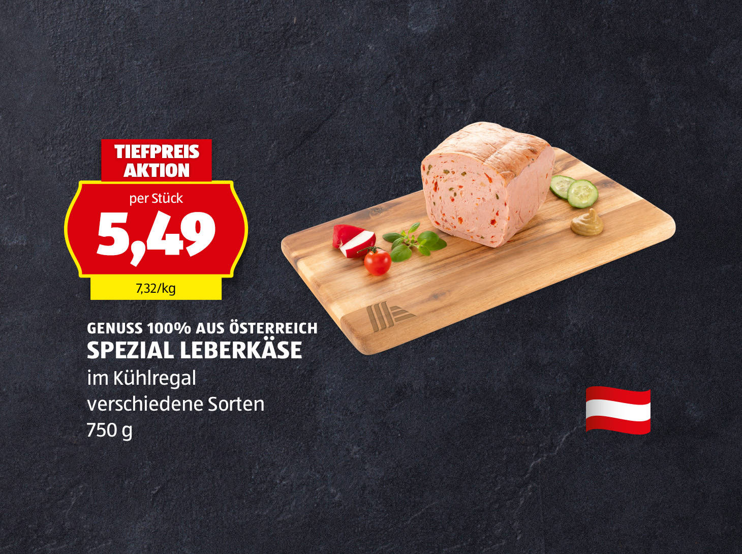 Genuss 100% aus Österreich Spezial Leberkäse, € 5,49