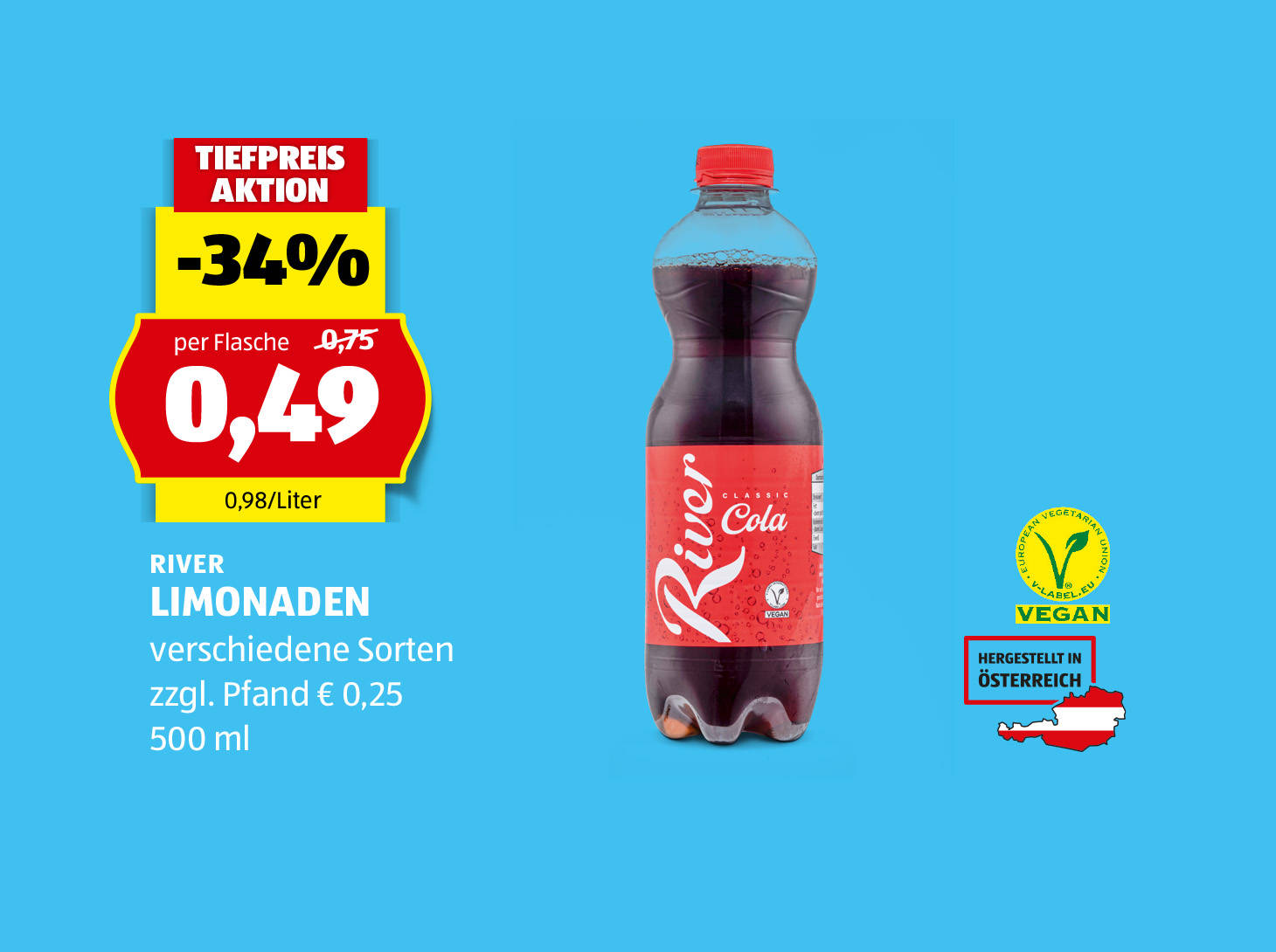 River Limonaden, € 0,49
