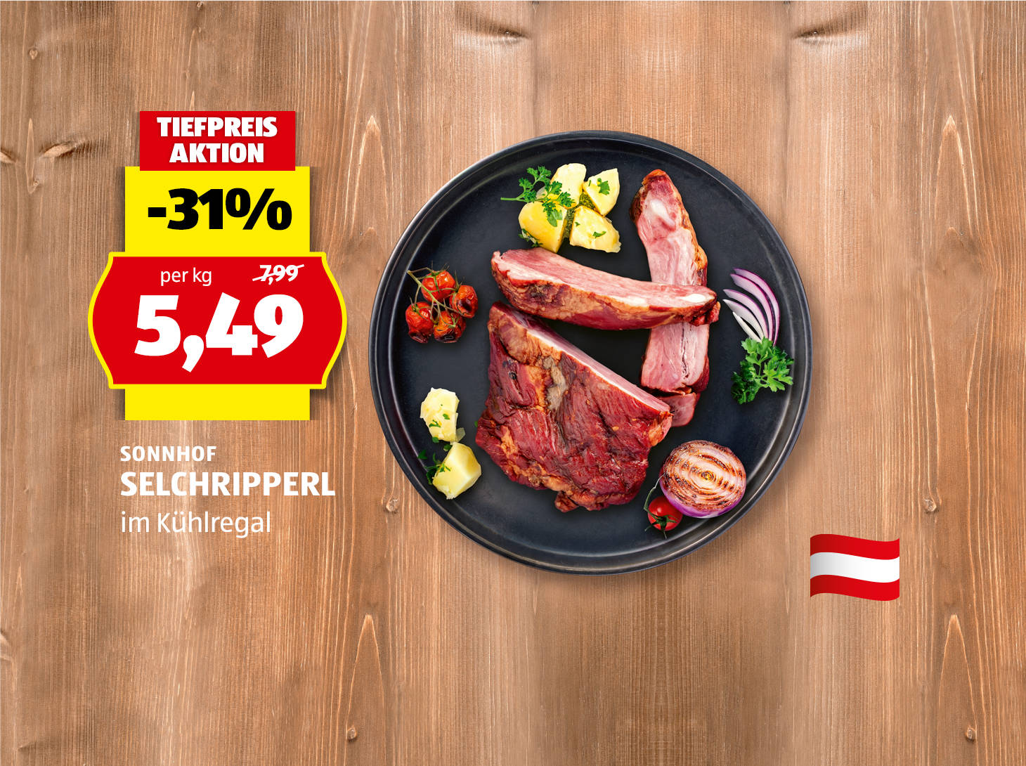 Sonnhof Selchripperl, statt 7,99 per kg nur € 5,49