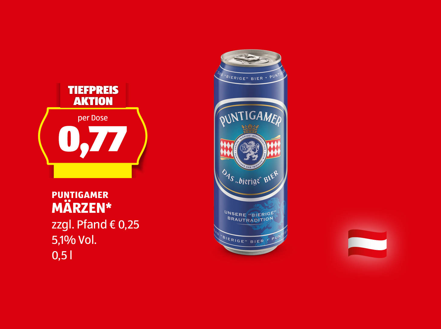 Puntigamer Märzen* Dose, € 0,77