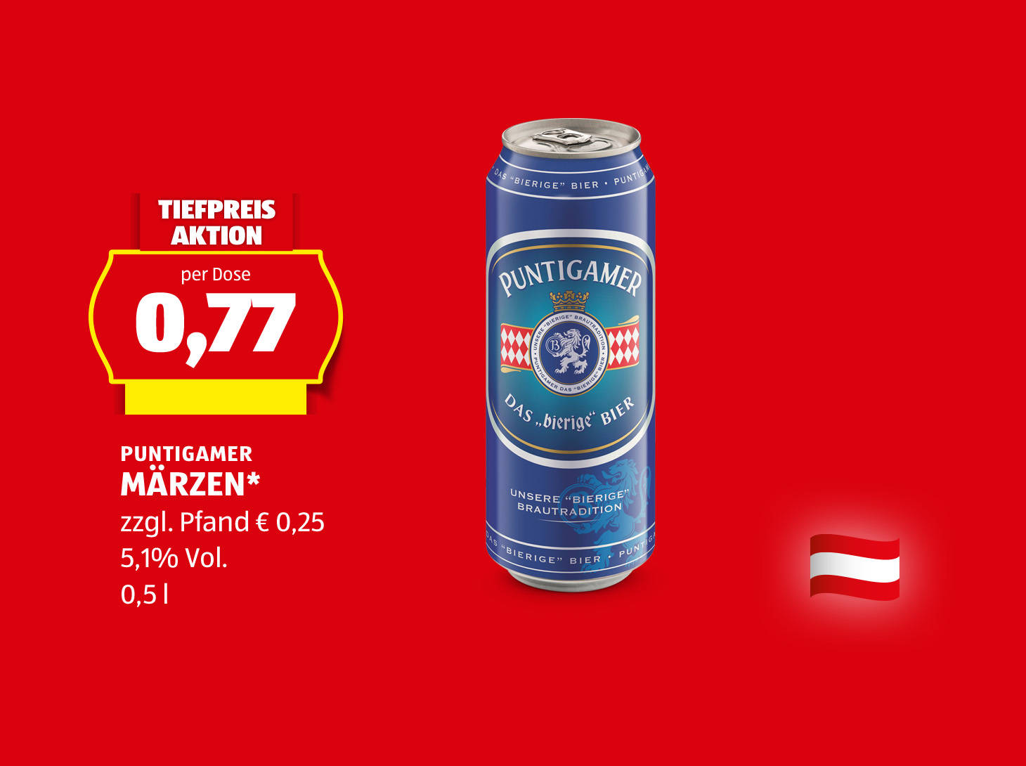 Puntigamer Märzen* Dose, € 0,77