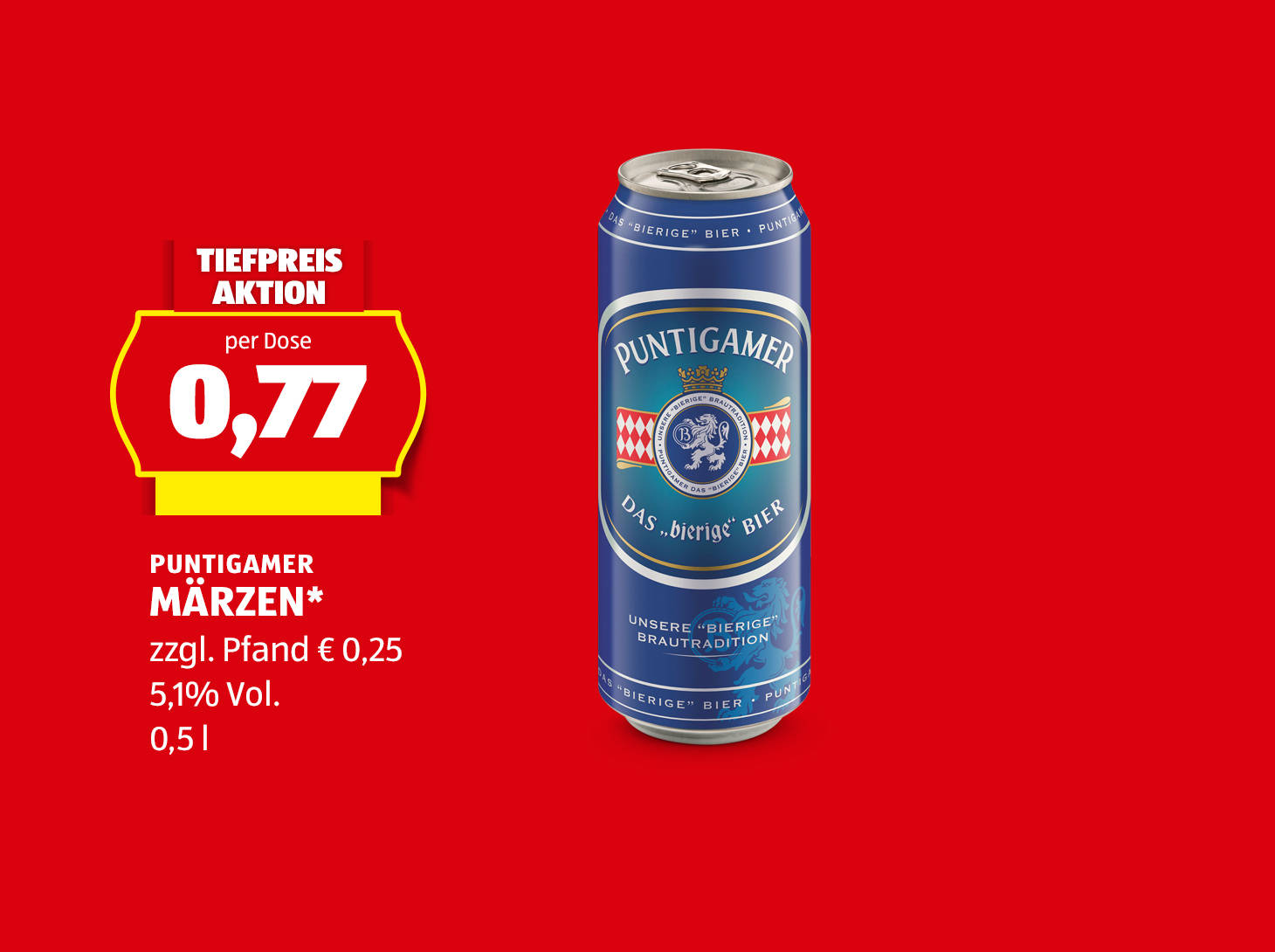 Puntigamer Märzen Dose, 0,5 l, € 0,77